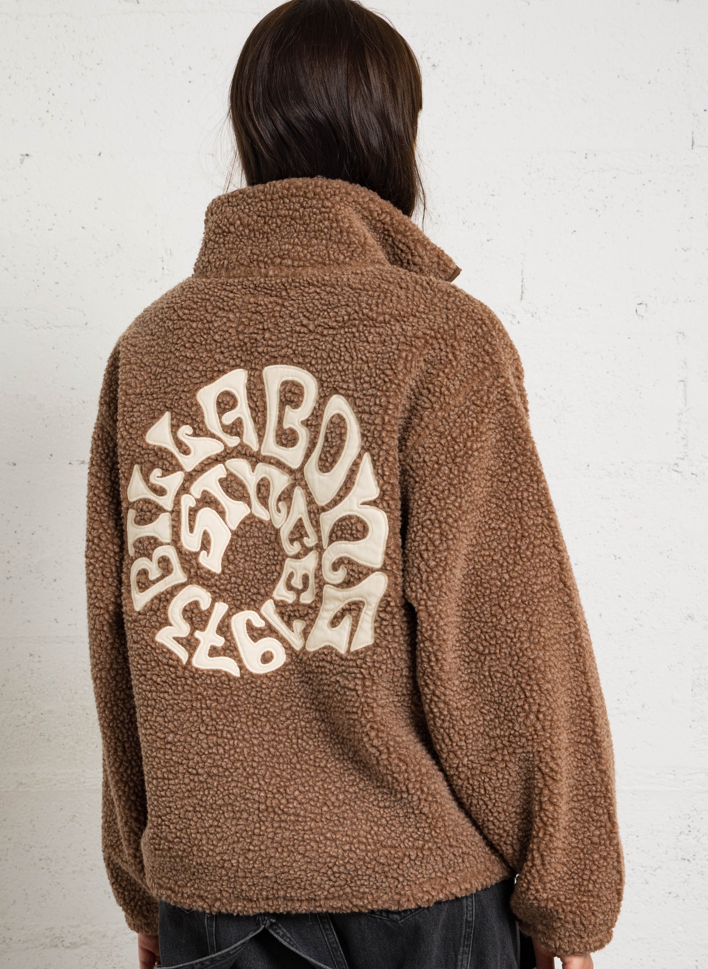 Oversize Fleece mit Stehkragen BILLABONG Braun