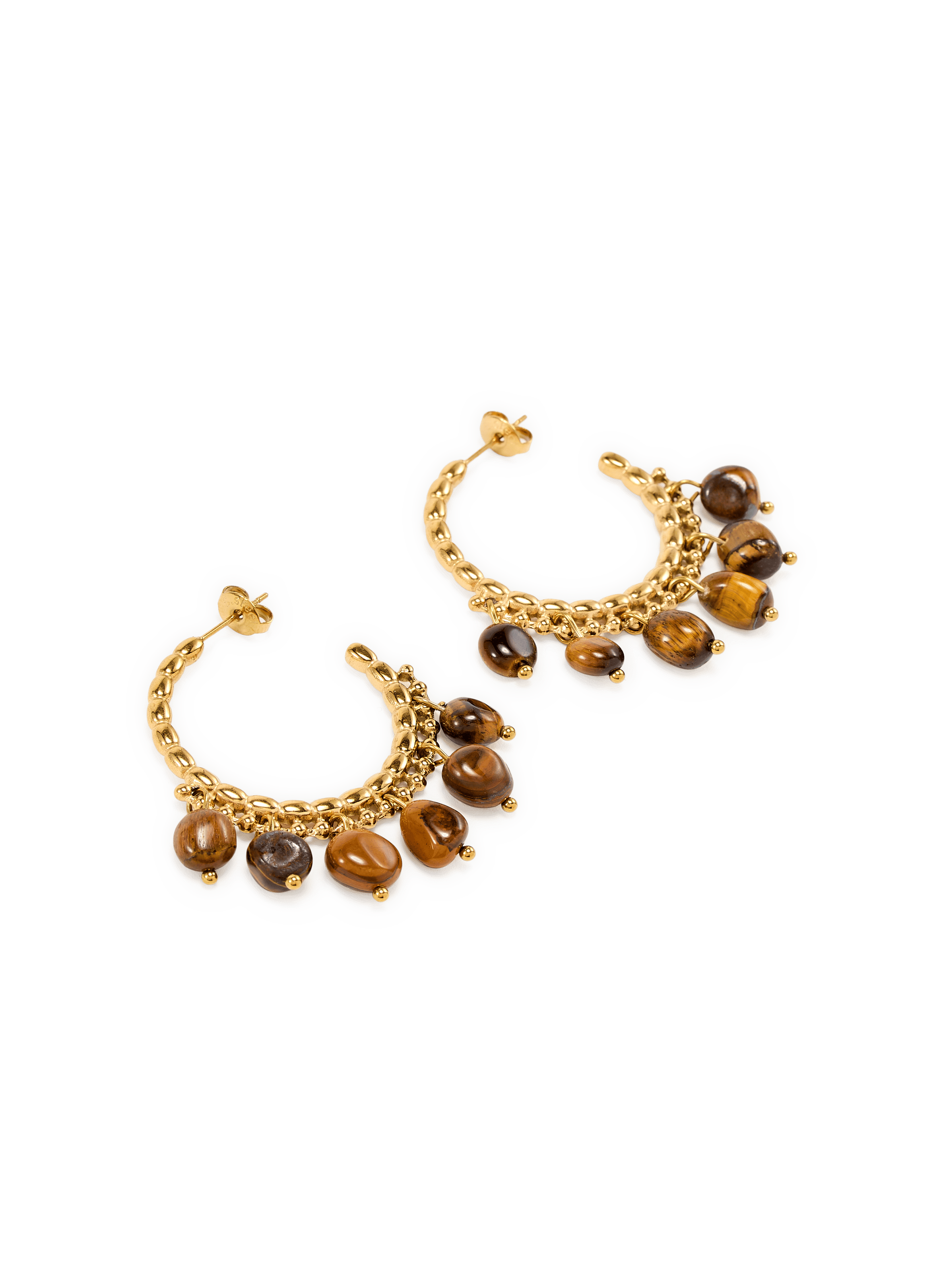 Earrings with gemstones AU PRINTEMPS PARIS Brown
