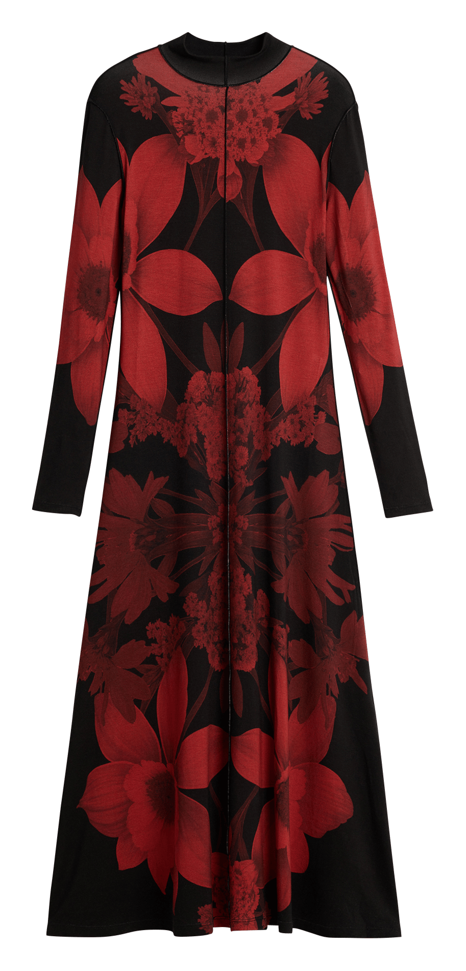 Robe longue col rond imprimée DESIGUAL Noir