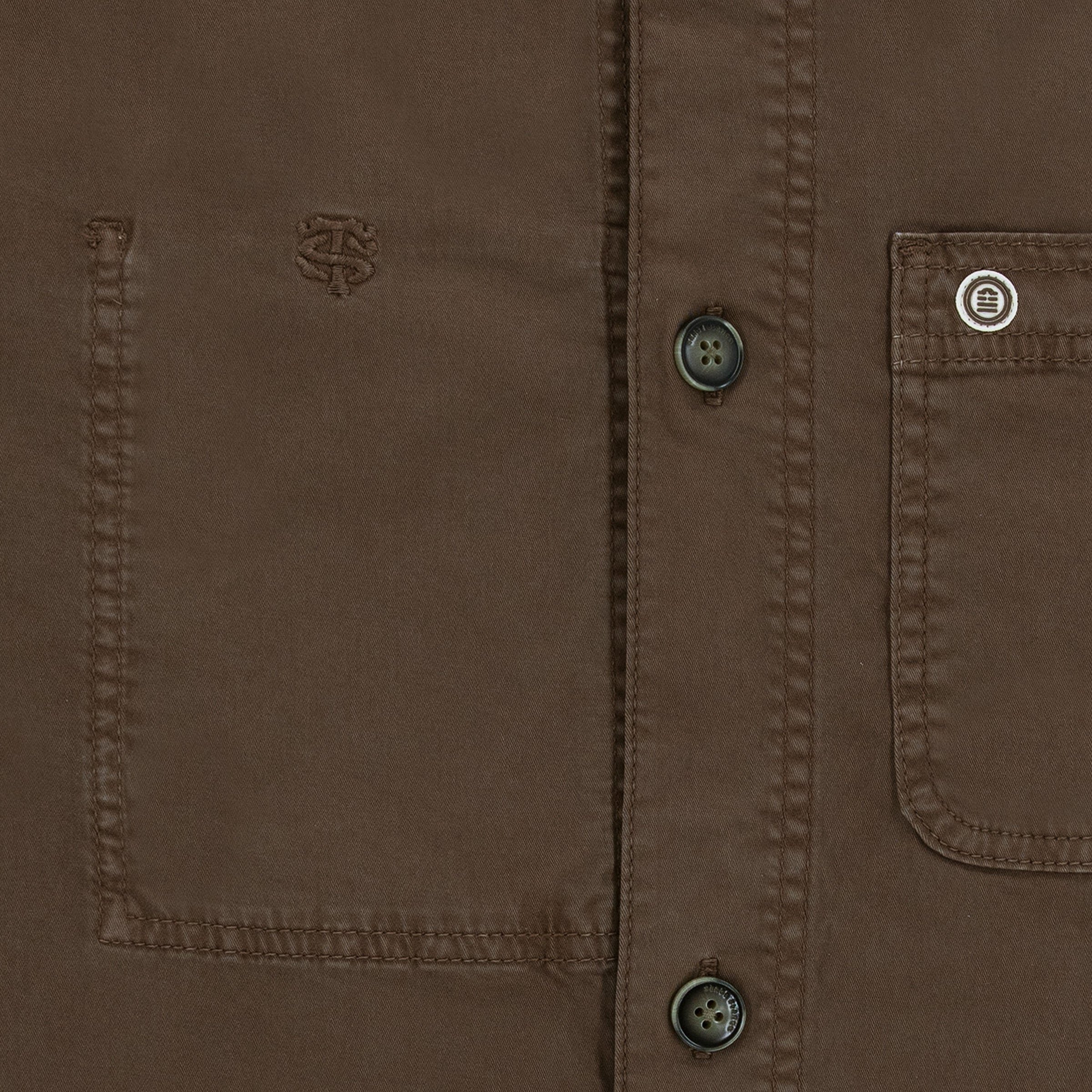 Cotton utility jacket SERGE BLANCO Brown