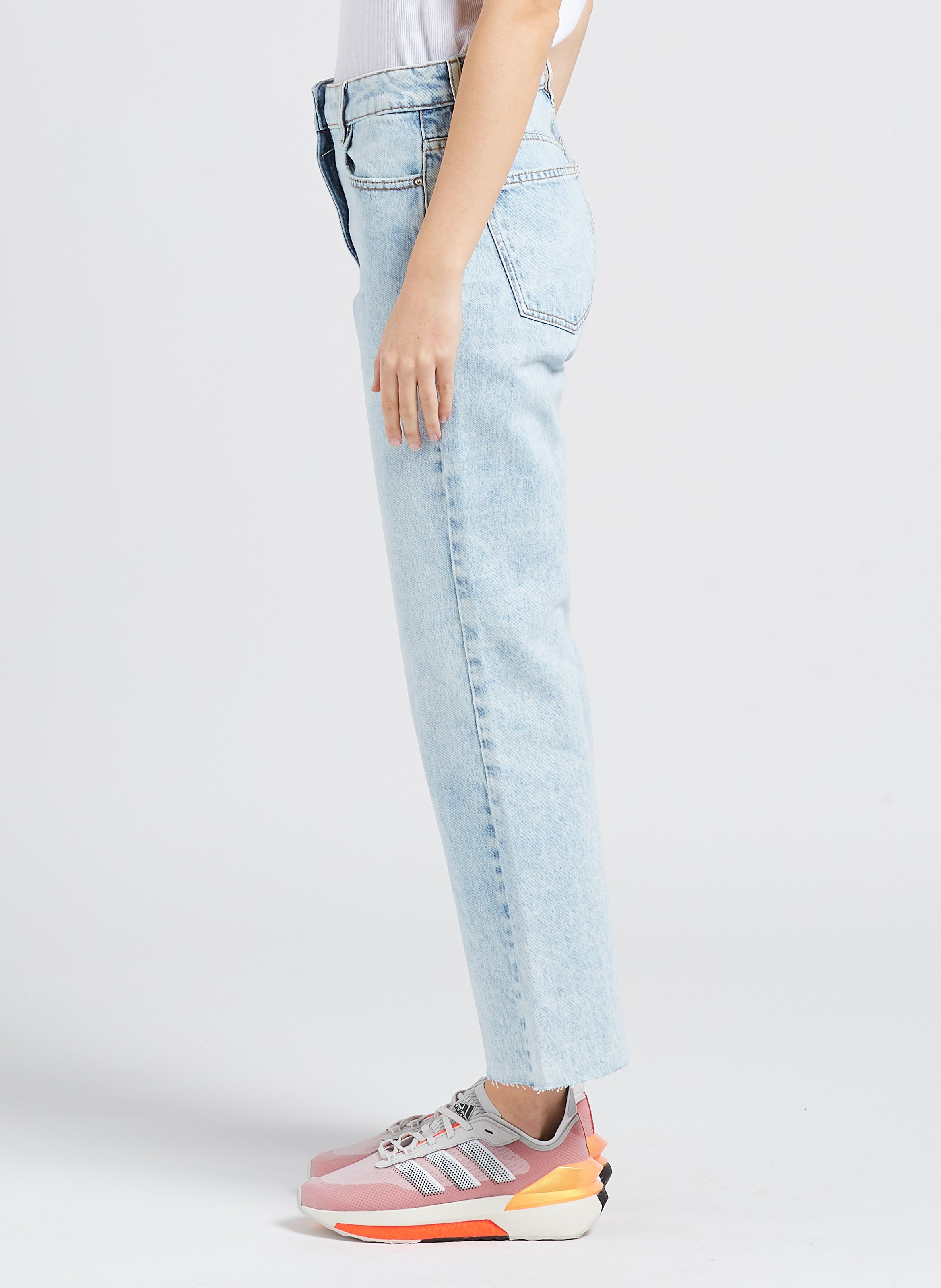 Jean taille haute bootcut en coton  IRO Bleu