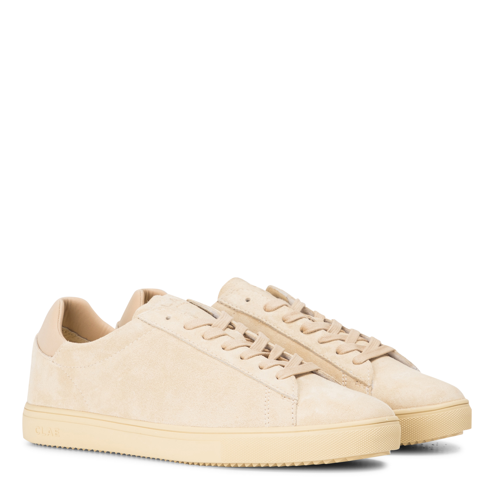 Suede low-top sneakers CLAE Beige