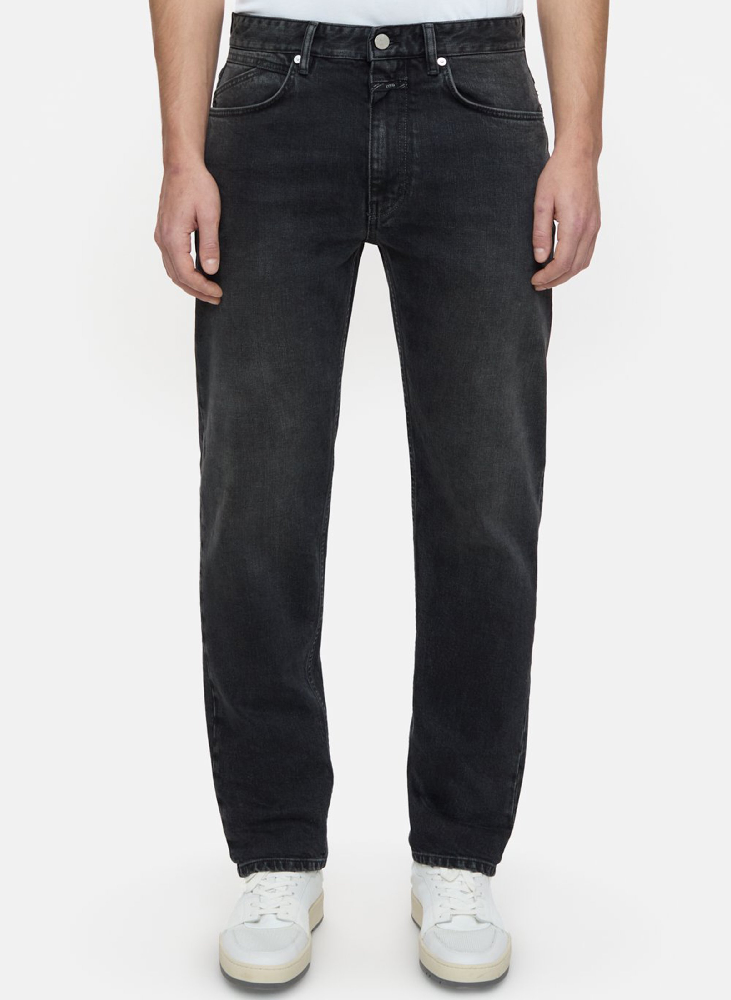 Jeans Regular fit en coton stretch Noir