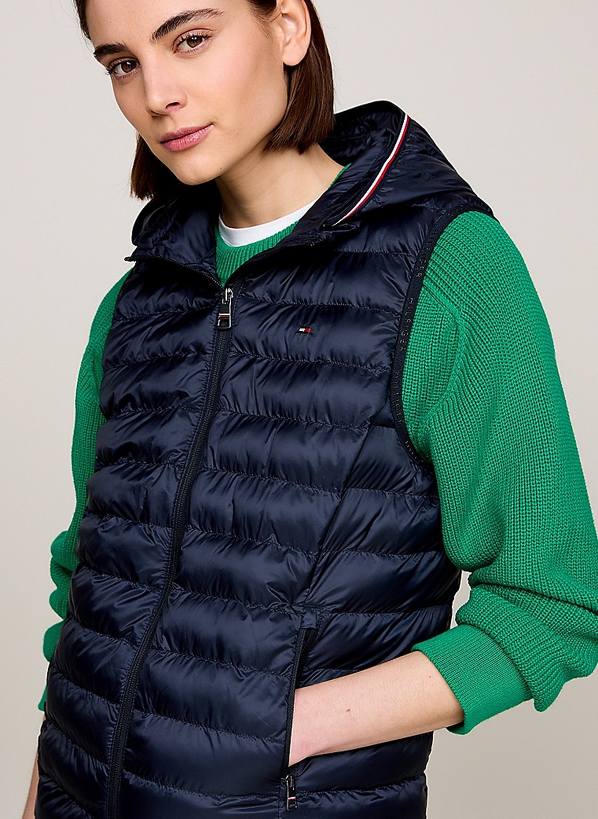 Doudoune à capuche TOMMY HILFIGER Bleu