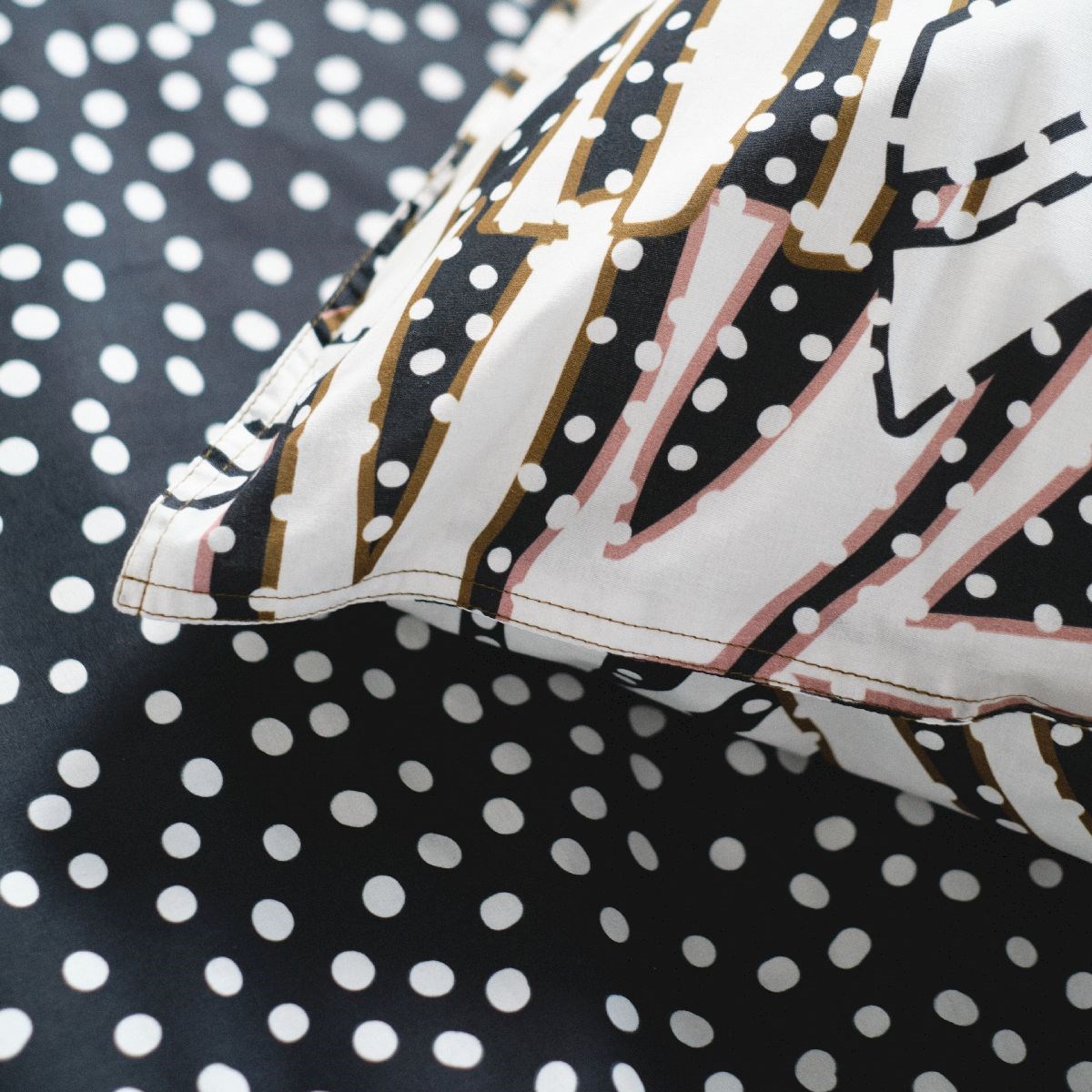 Cotton bedding set TODAY LINGE DE MAISON Black