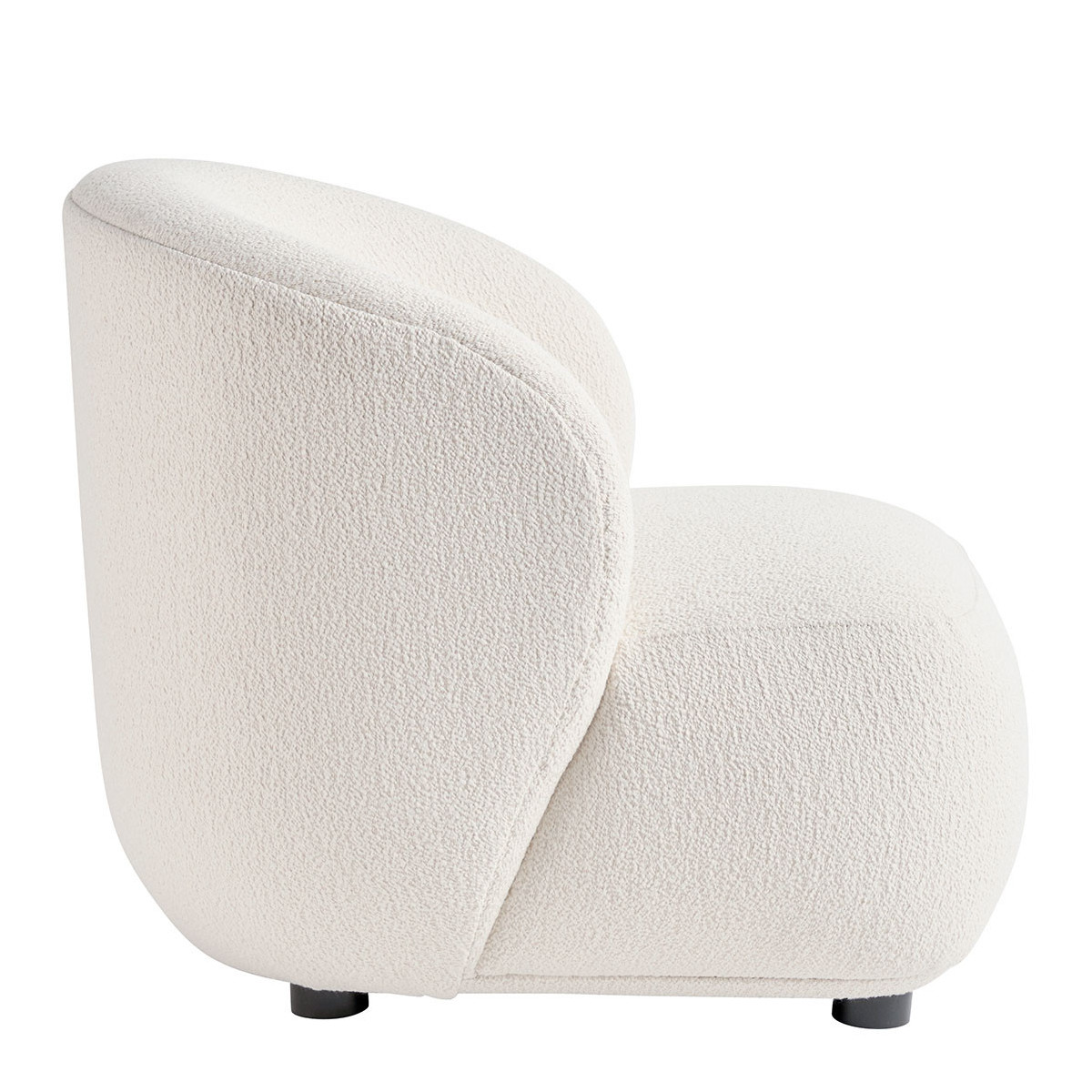 Fauteuil lisette en bouclette BLANC D'IVOIRE Beige