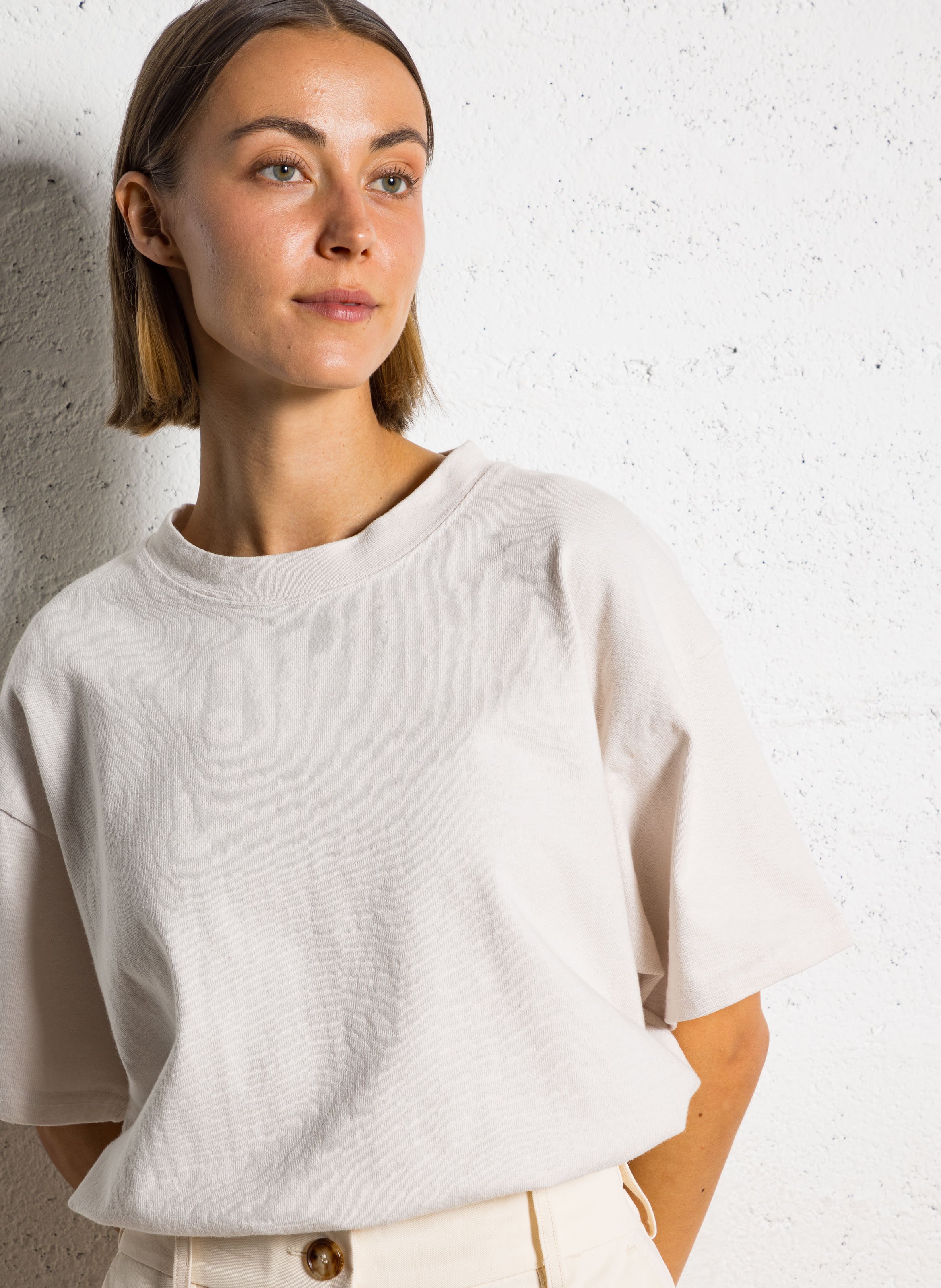 Oversized organic cotton T-shirt RUE DE TOKYO White