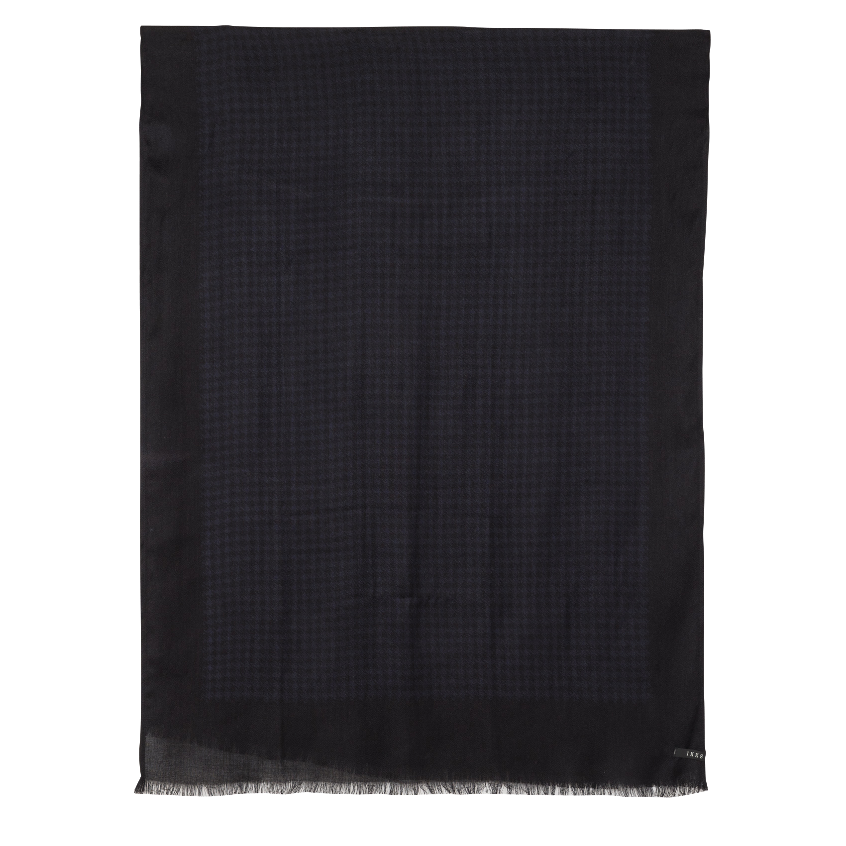 Foulard motif pied-de-poule IKKS Bleu