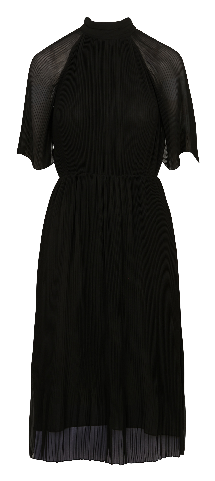 Pleated midi dress IKKS Black