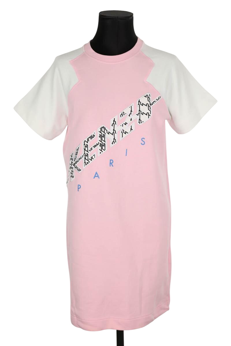 Cotton dress KENZO - SECONDE MAIN Pink