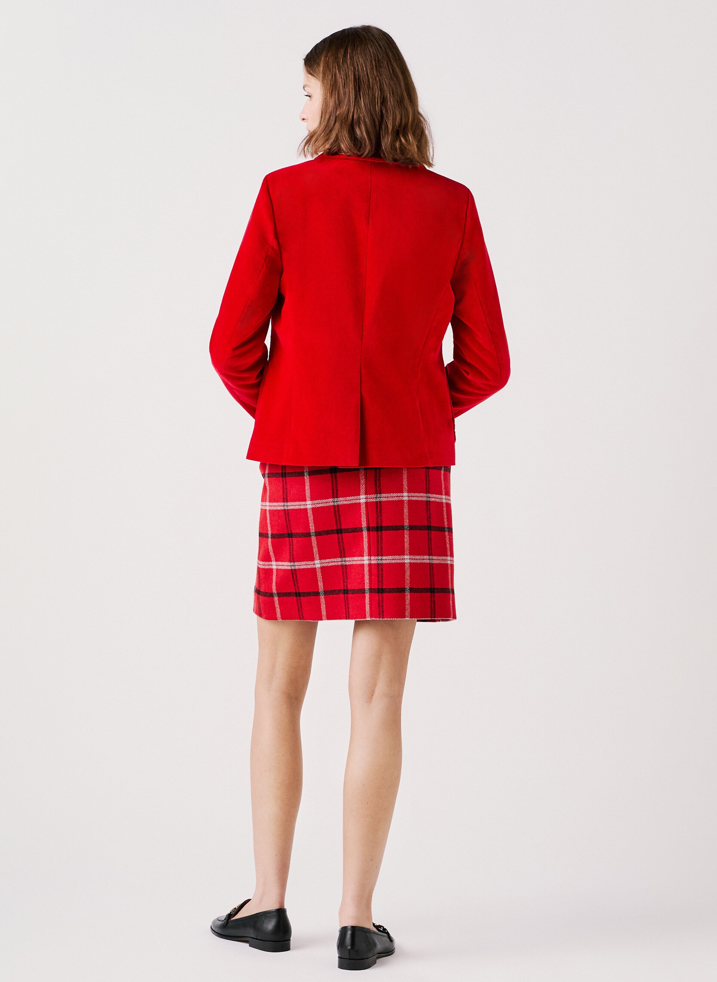 Cotton blazer CAROLL Red