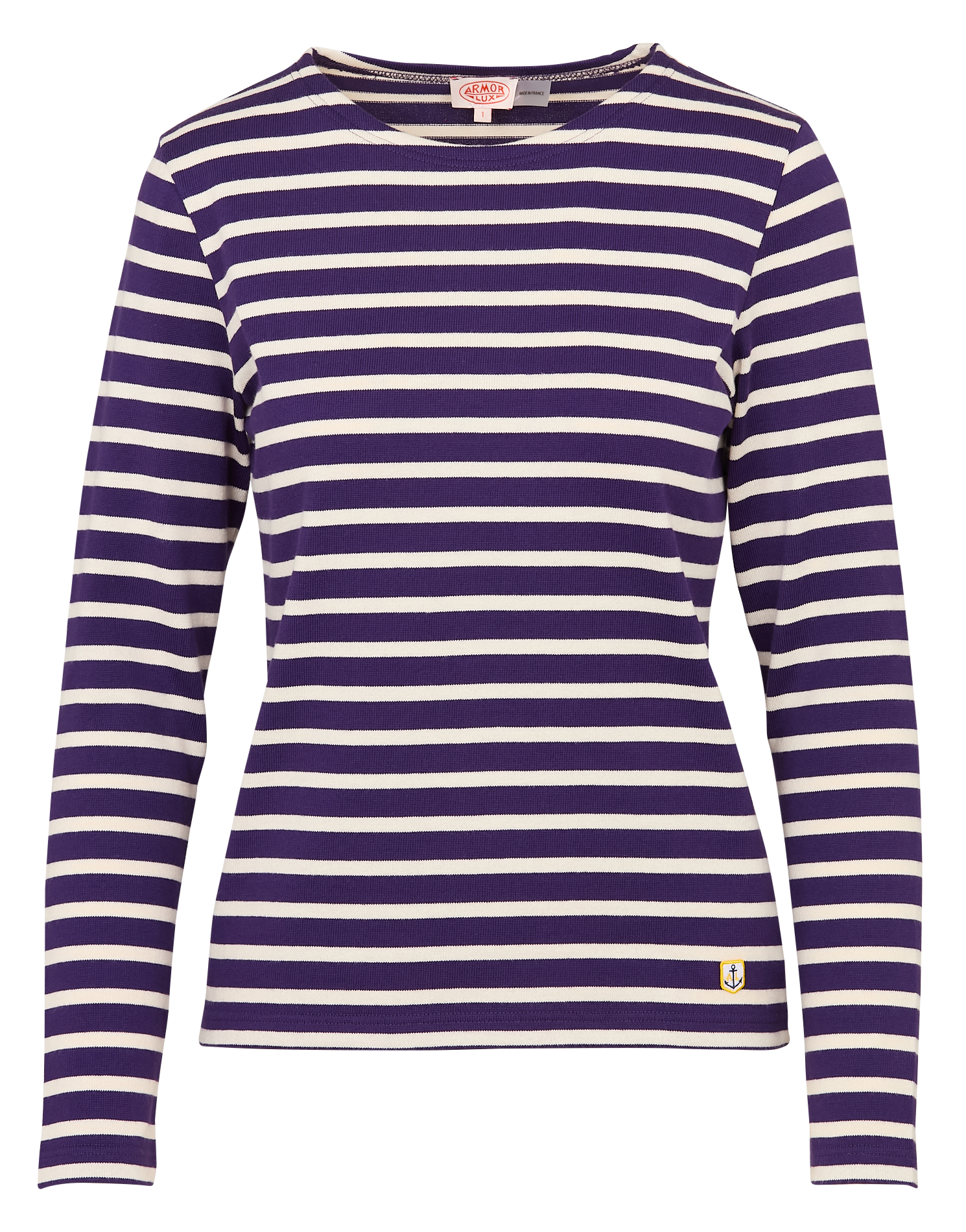 Tee-shirt col rond rayé en coton ARMOR LUX Bleu