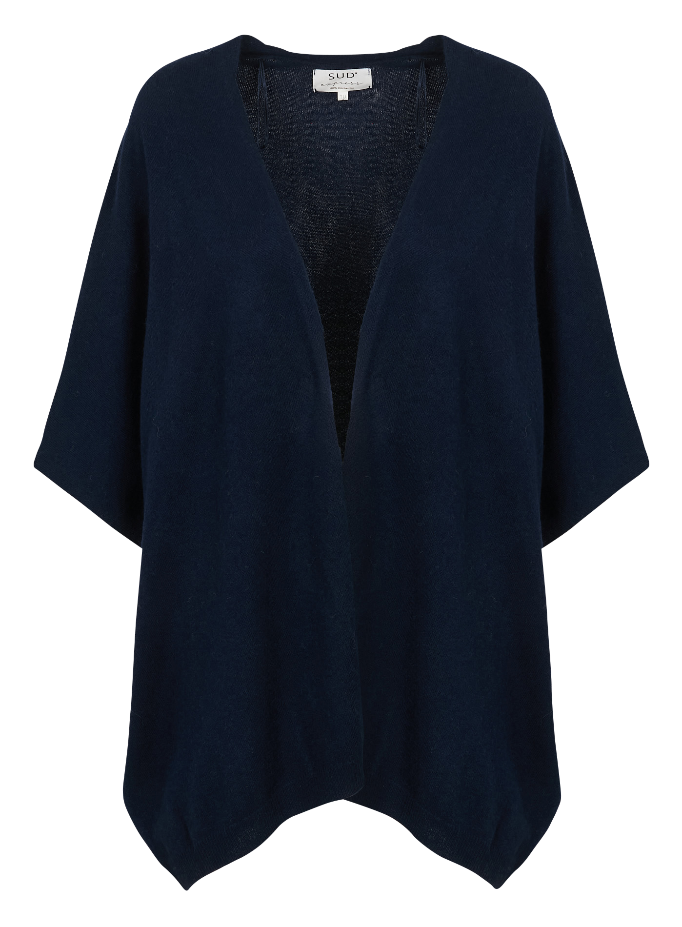 Poncho en cachemire SUD EXPRESS Bleu