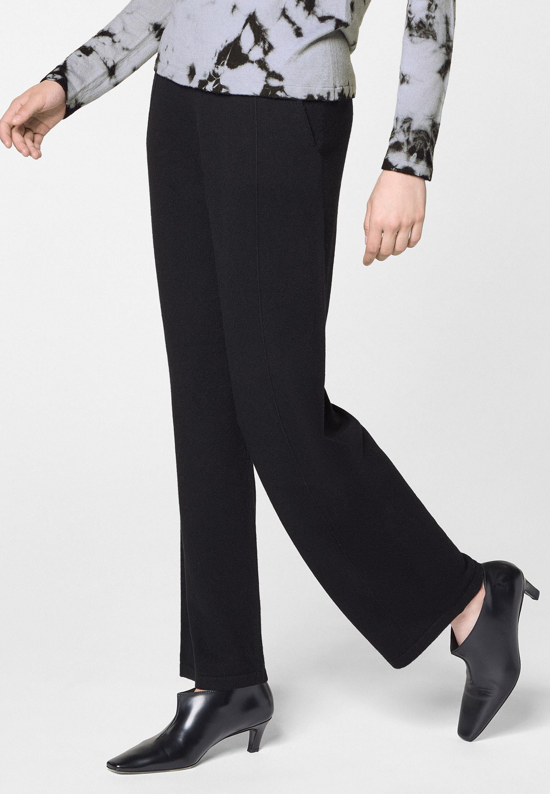 Wide woollen trousers RODIER Black