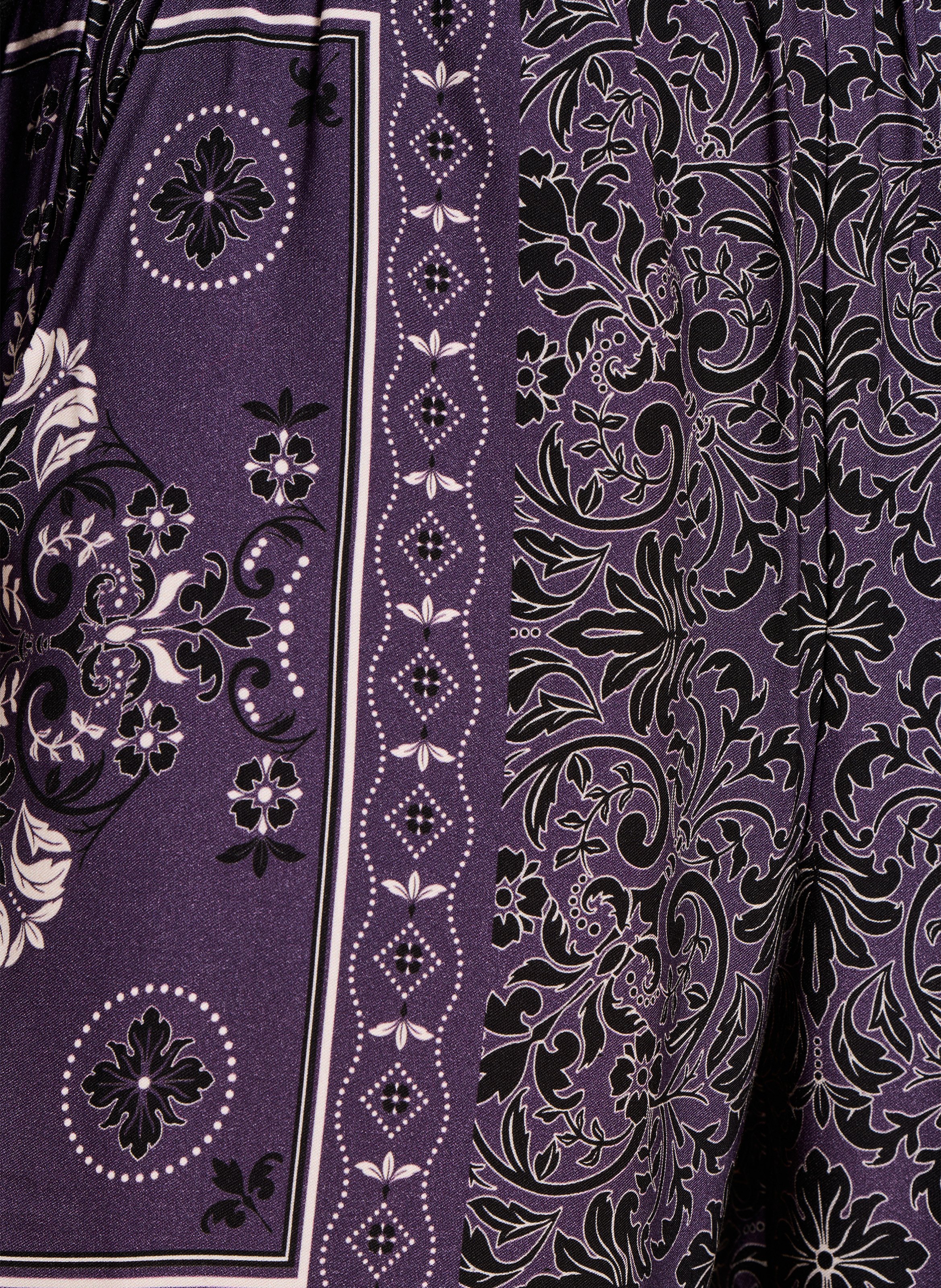 Pantalon large imprimé LA FEE MARABOUTEE Violet