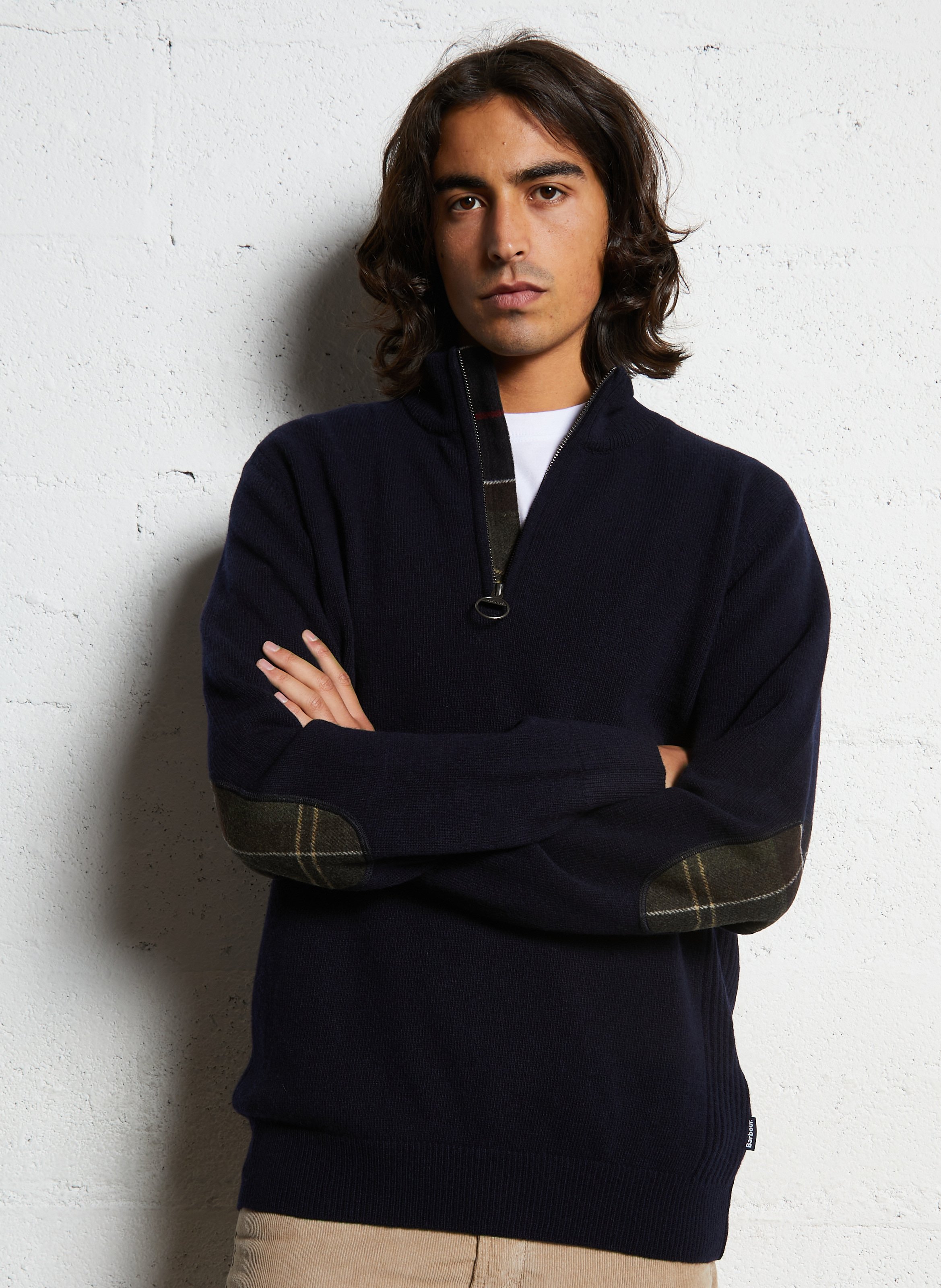 Rechte, wollen trui BARBOUR