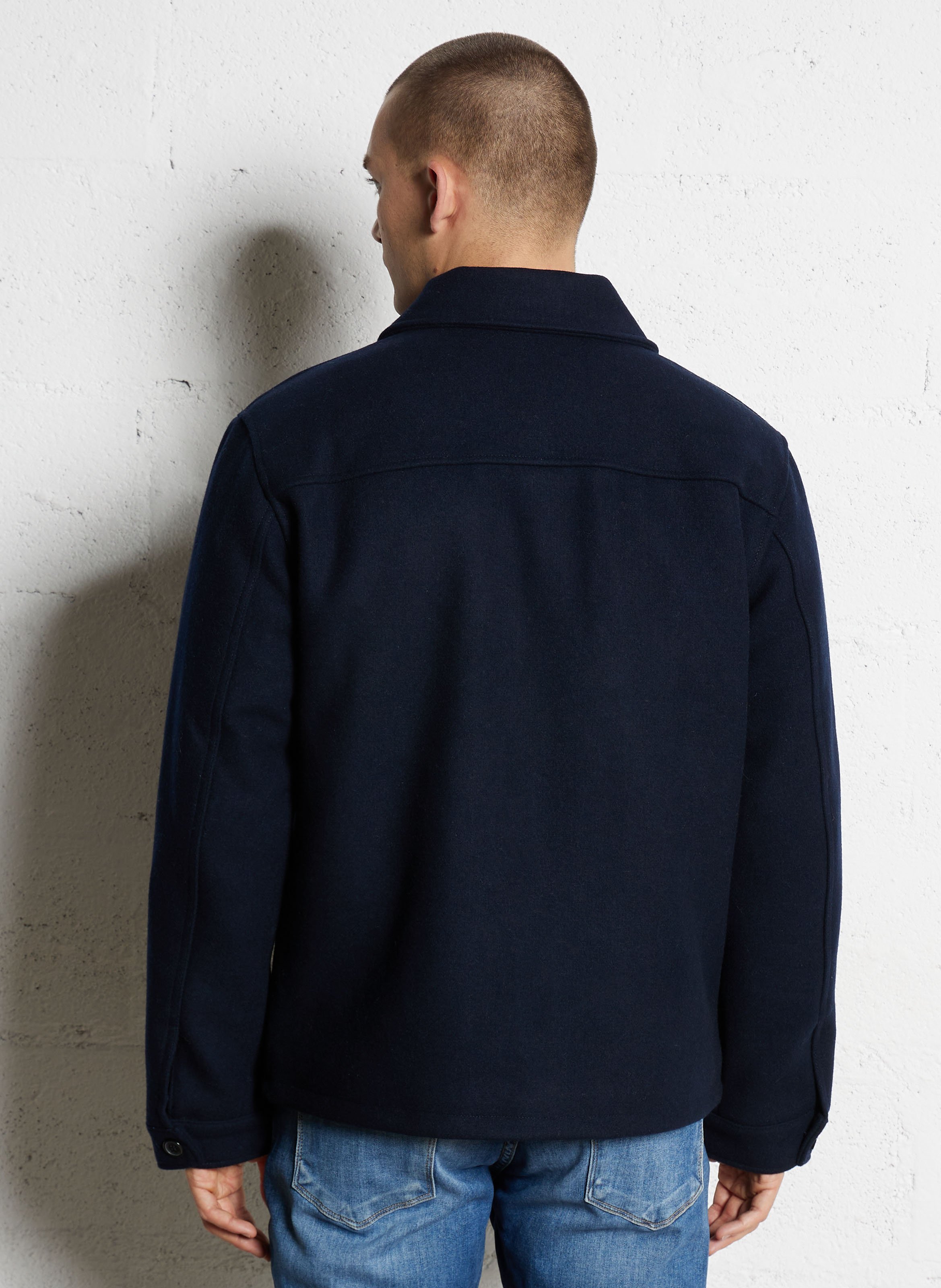 Cappotto gauffré oversize LE TEMPS DES CERISES Blu