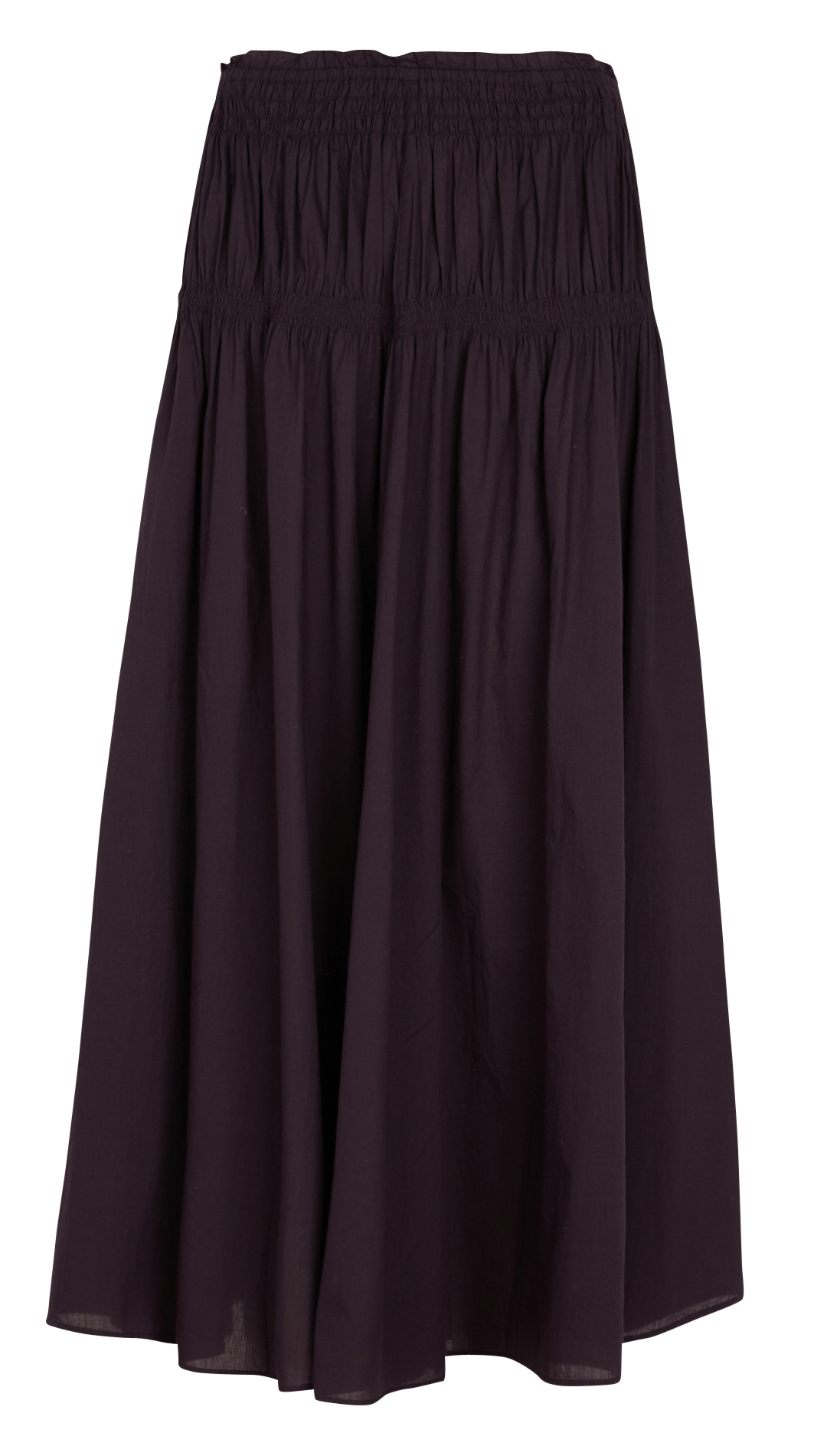 Lange, uitlopende, katoenen rok ANTIK BATIK Blauw