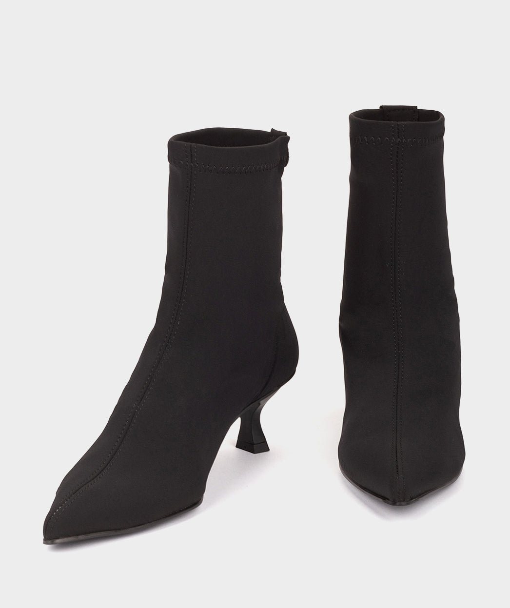 Black stretch fabric ankle boots PEDRO MIRALLES Black