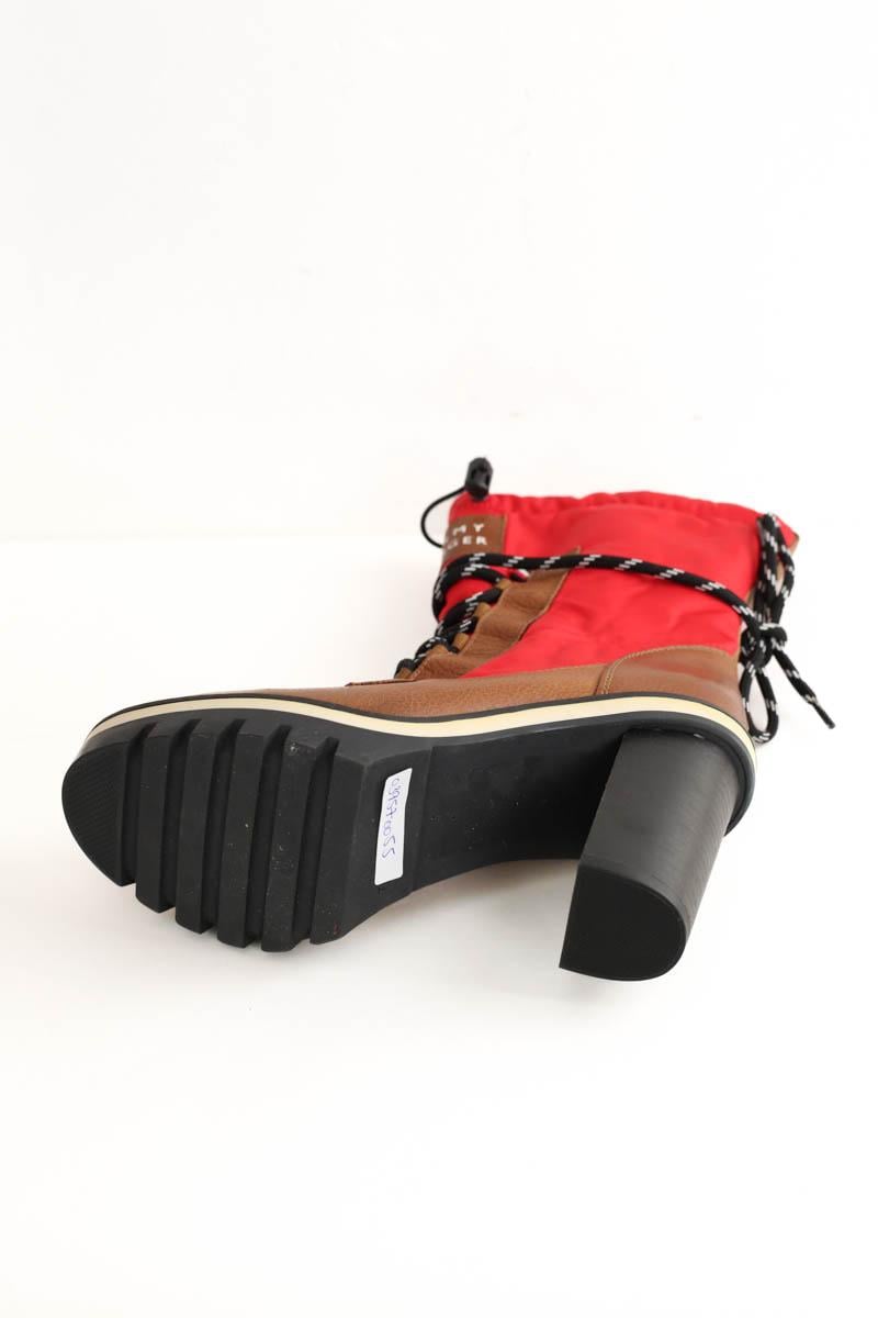 Lace-up ankle boots TOMMY HILFIGER - SECONDE MAIN Red
