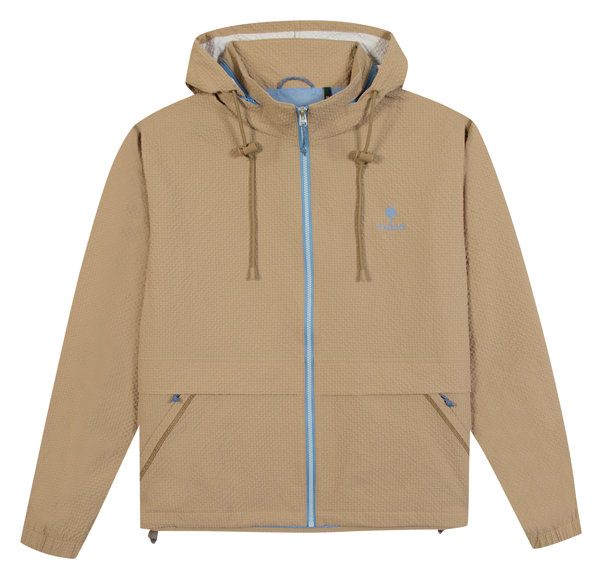 Veste droite col montant FAGUO Beige