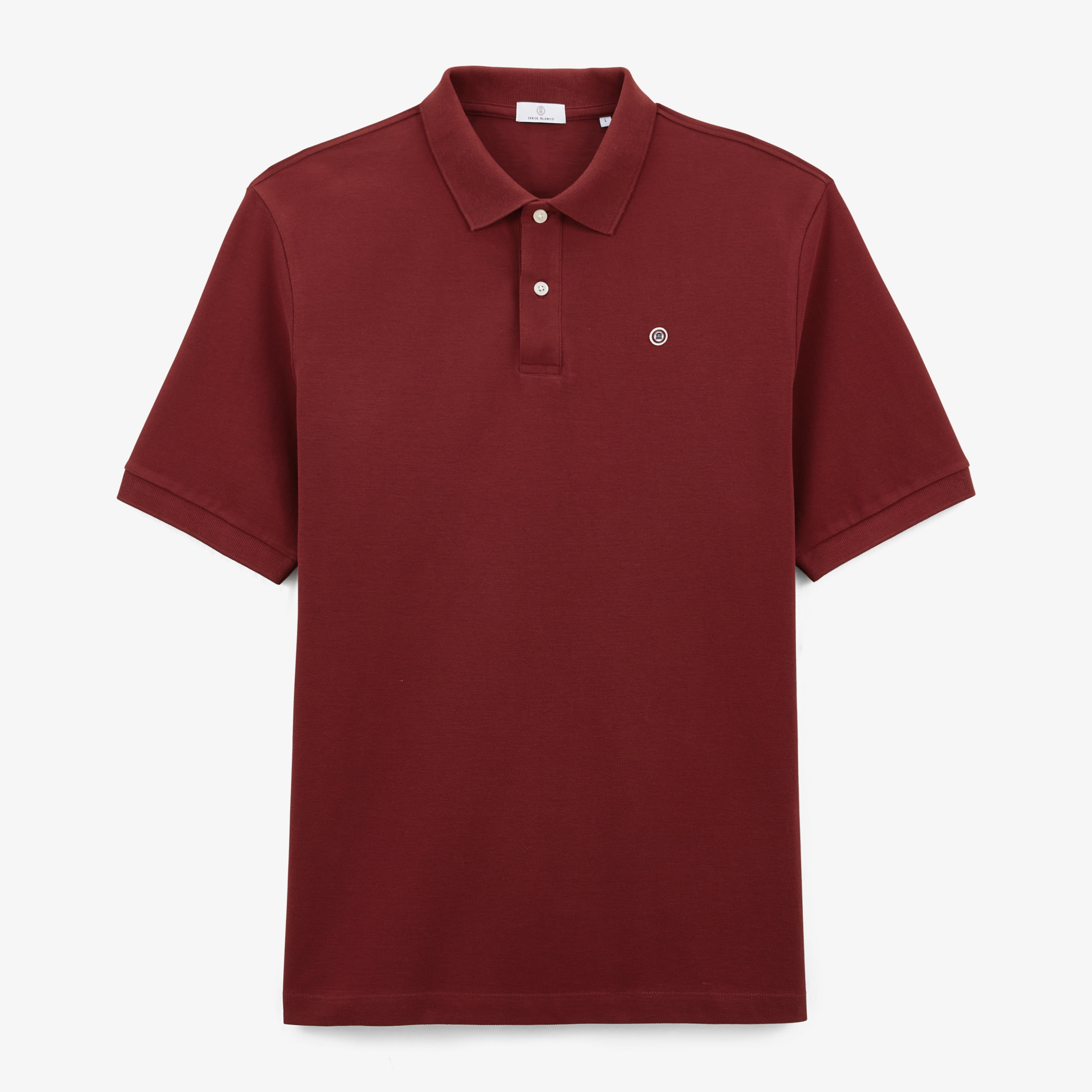 Short-sleeved piqué knit polo SERGE BLANCO Red