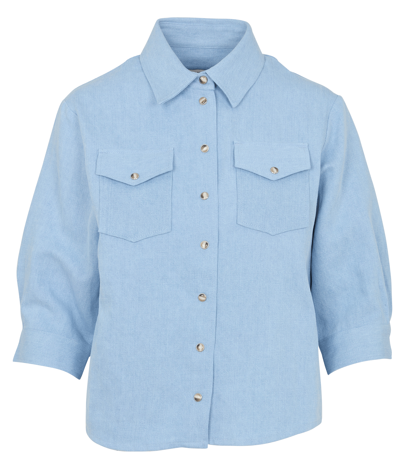 Chemise oversize en coton et lin SUZIE WINKLE Bleu