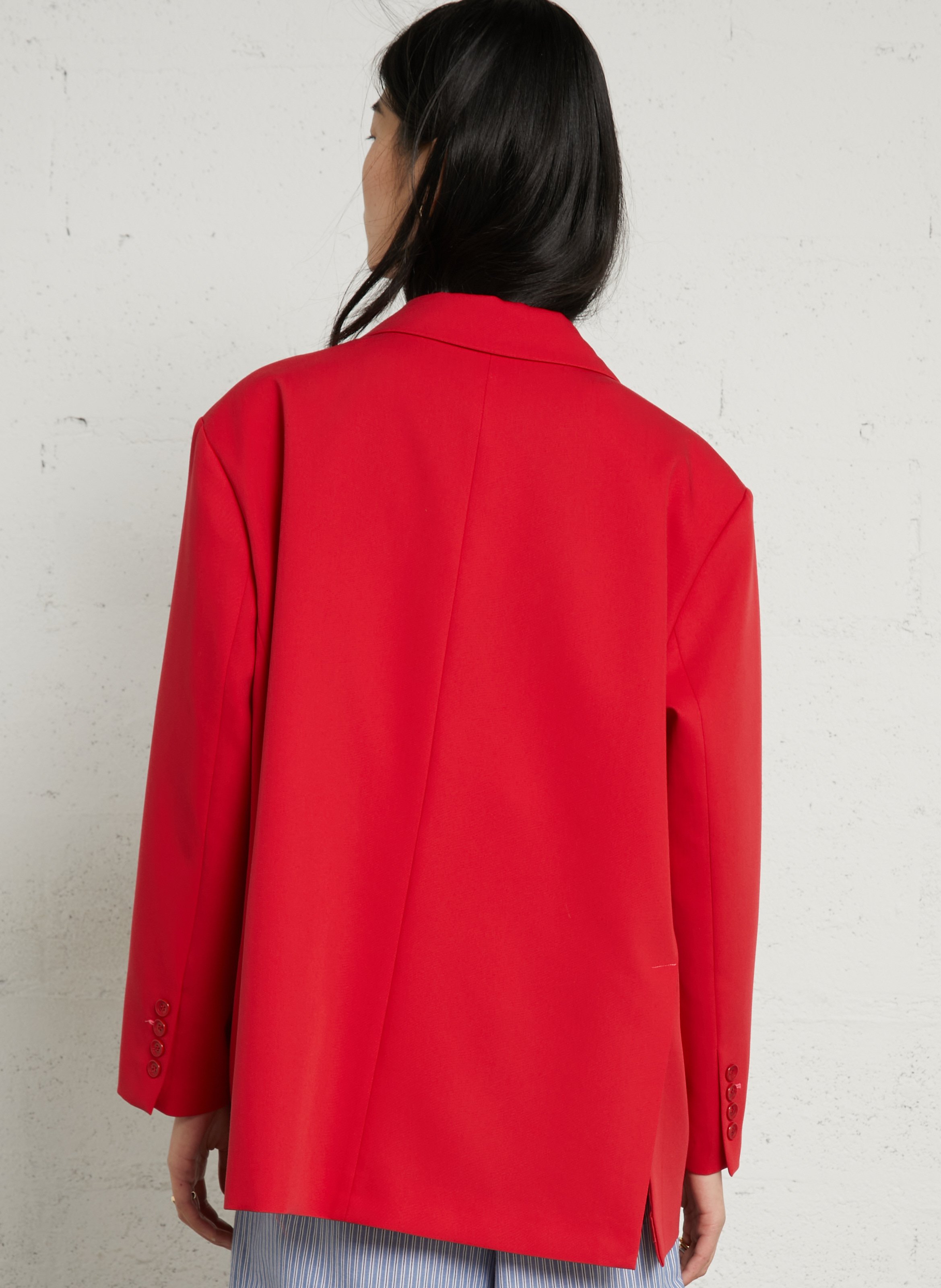 Oversized jasje met reverskraag IMPERIAL Rood