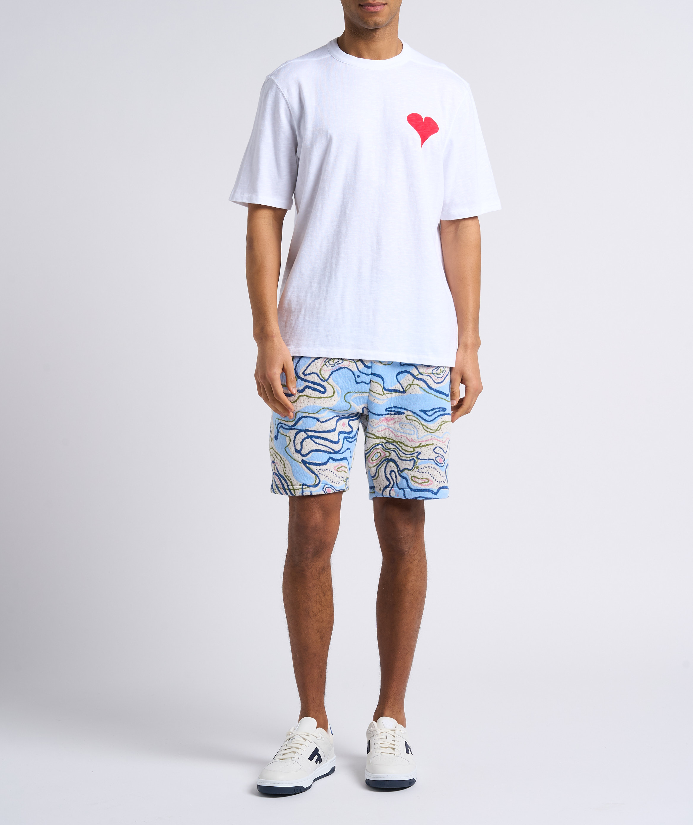 Recht short met print HOMECORE Veelkleurig