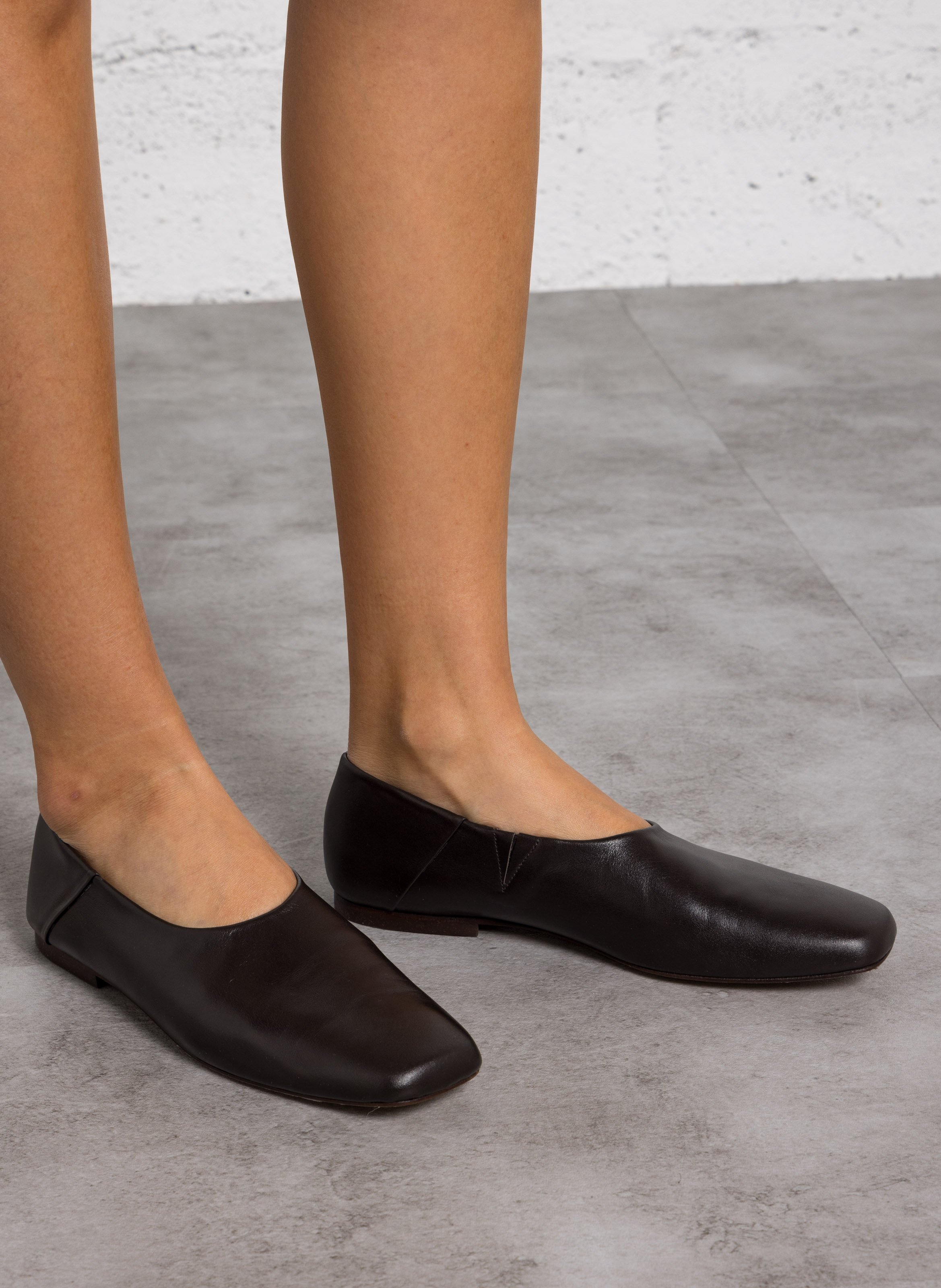 Leder-Ballerinas AUGUSTA Braun