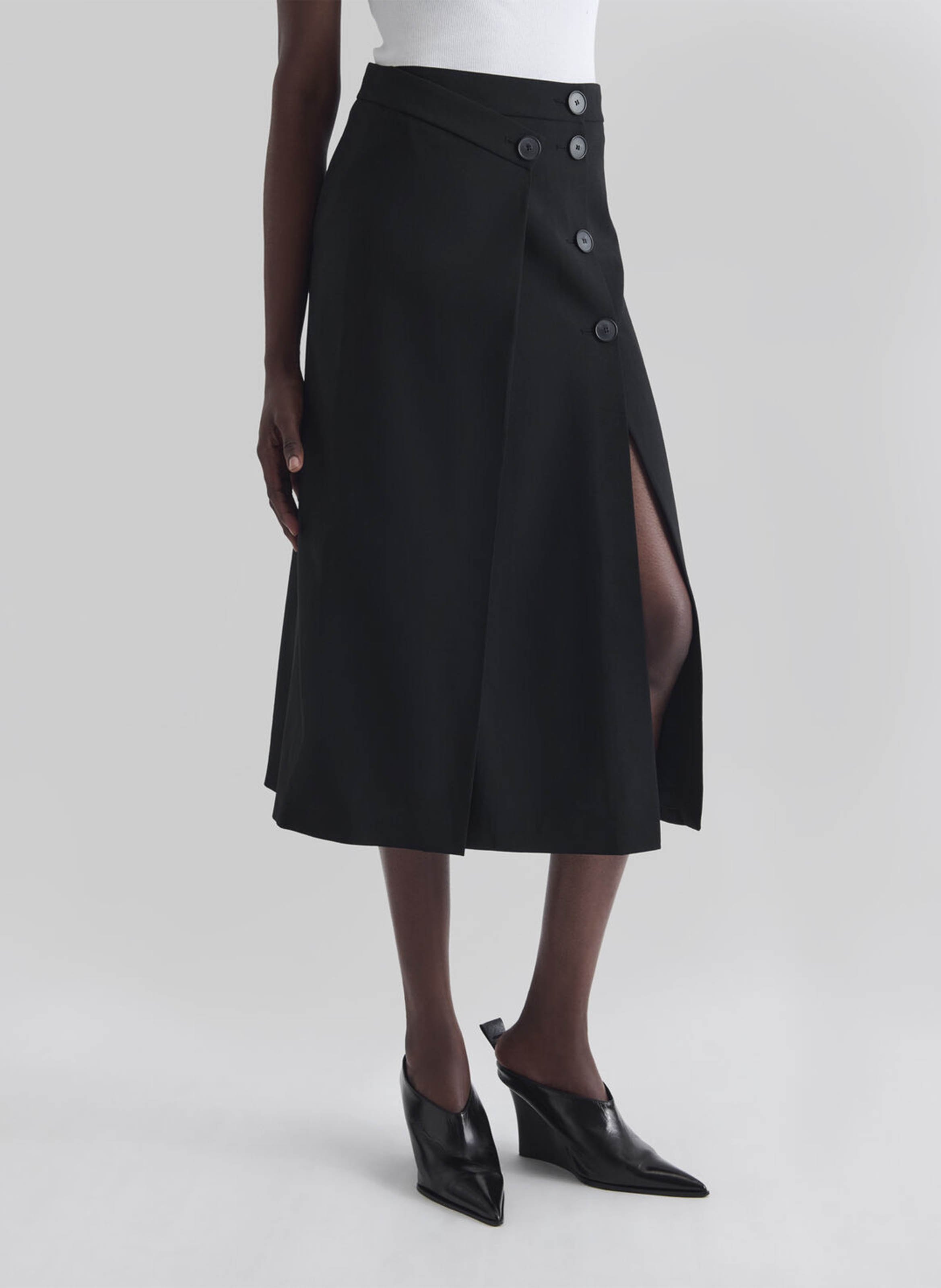 A-line midi skirt IRO Black