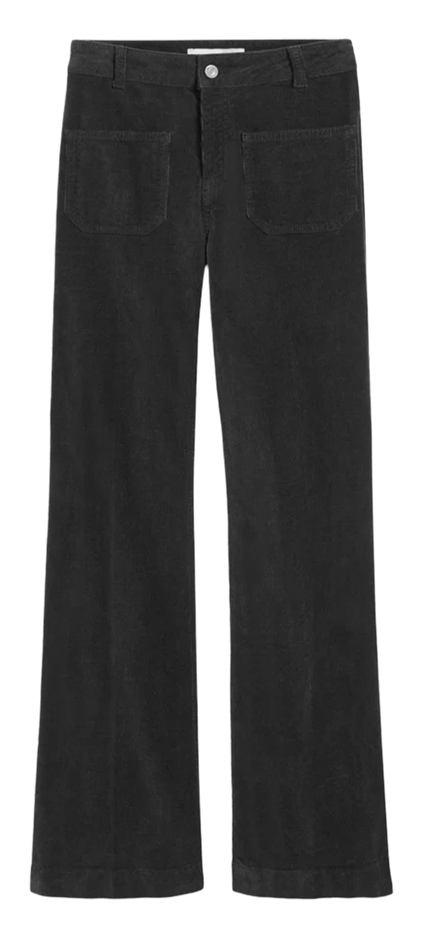 Flared ribbed cotton-blend pants VANESSA BRUNO Black