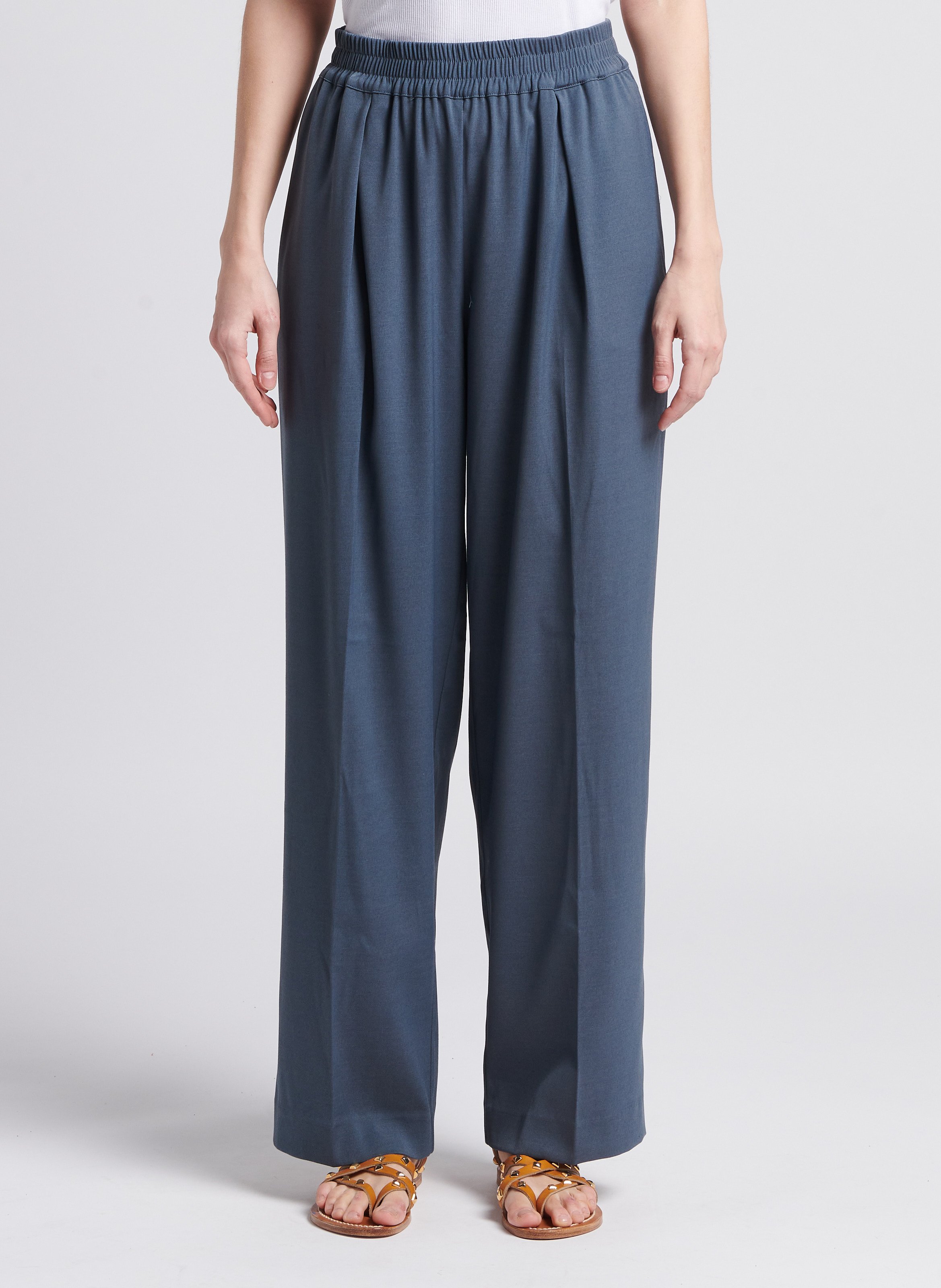 High-waisted wide-leg pants SAMSOE SAMSOE Grey