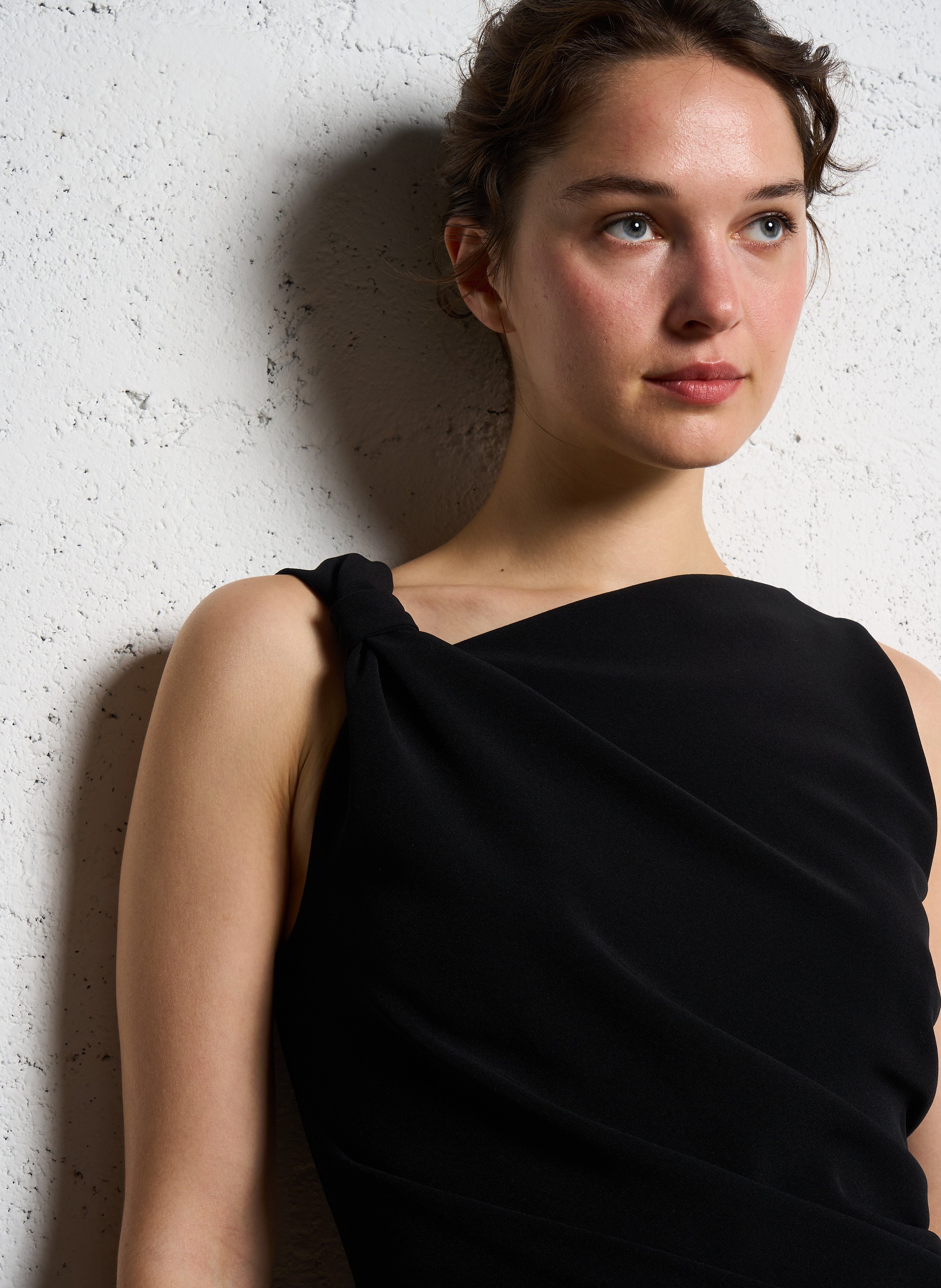 Robe longue encolure carrée  IMPERIAL Noir