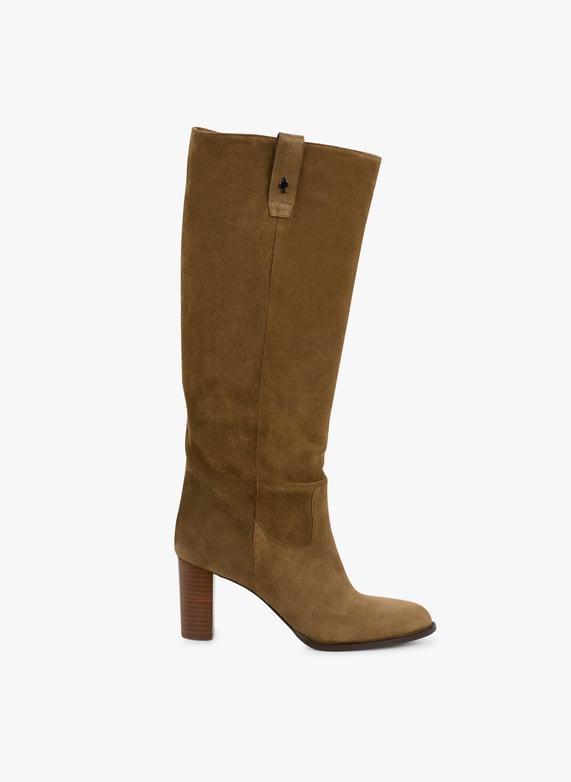 Heeled Suede Boots Kaki One Step Women FZ89081 56 KAKI Place des Tendances United Kingdom