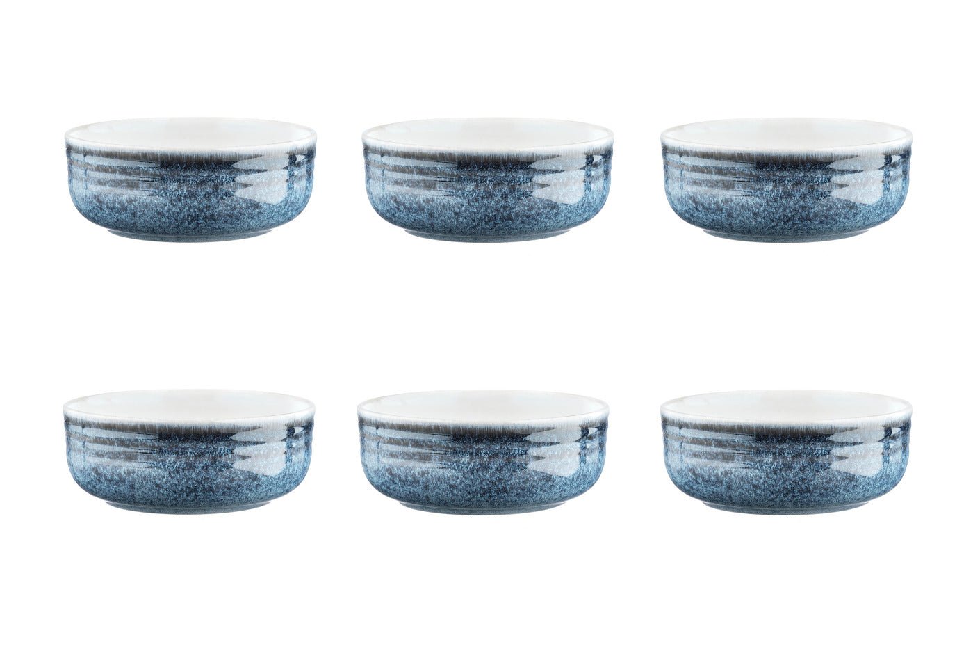 Cosmos bowl ø15.5cm - 6 pieces - cream  Bleu et blanc nacré