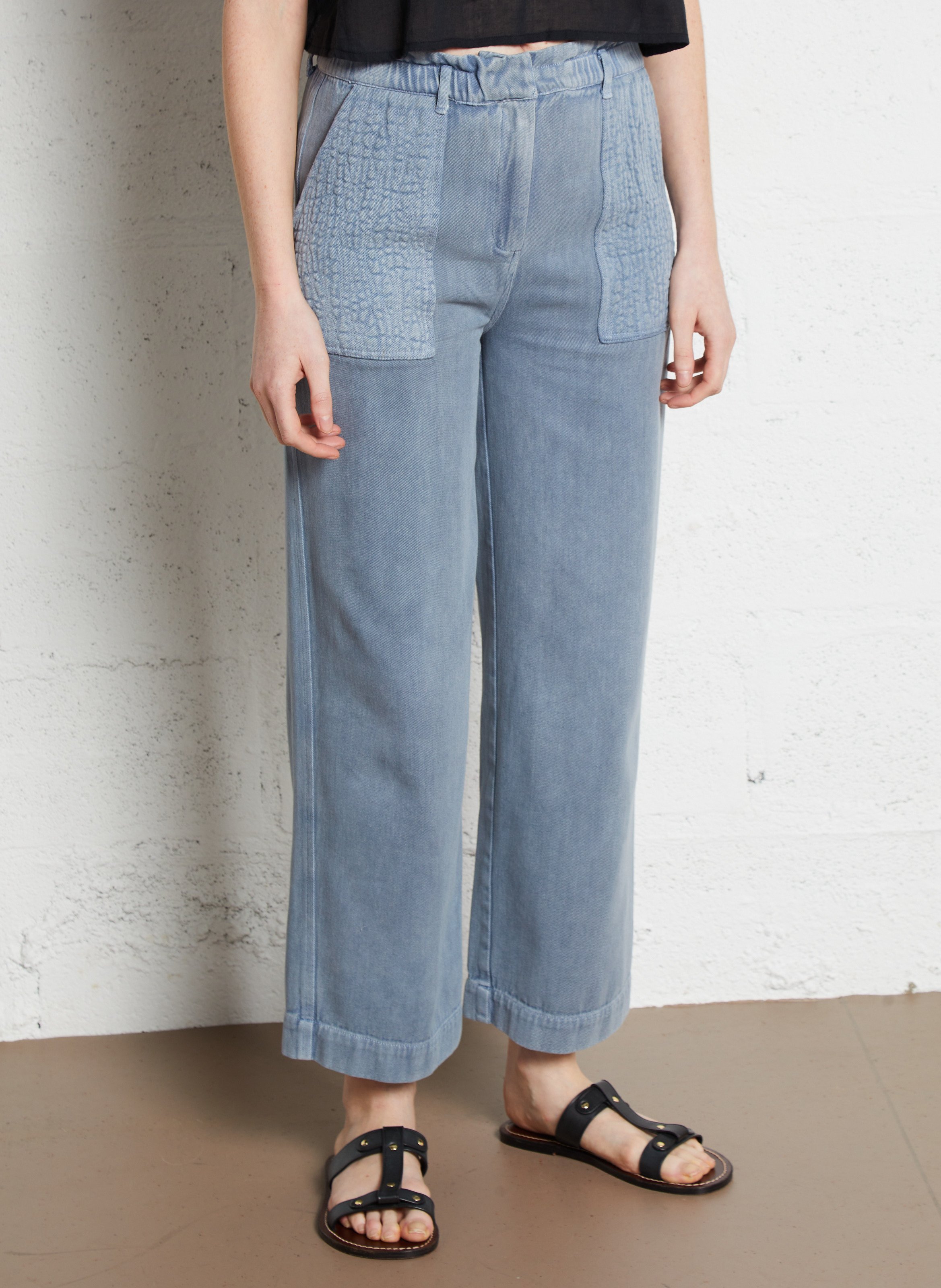 Pantalon droit en coton bio LOUISE MISHA