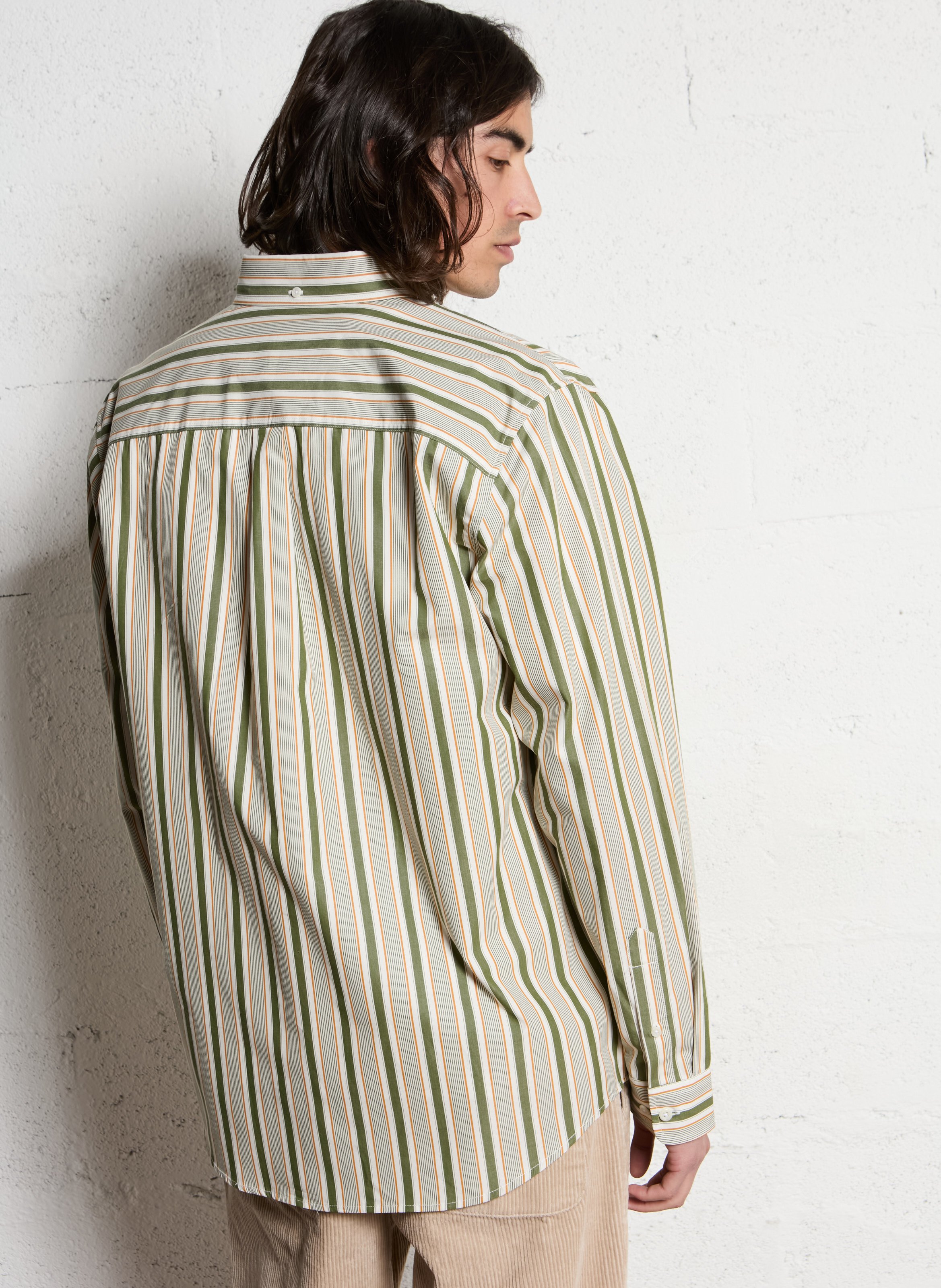 Rechte blouse van biologisch katoen met strepen LES DEUX Veelkleurig