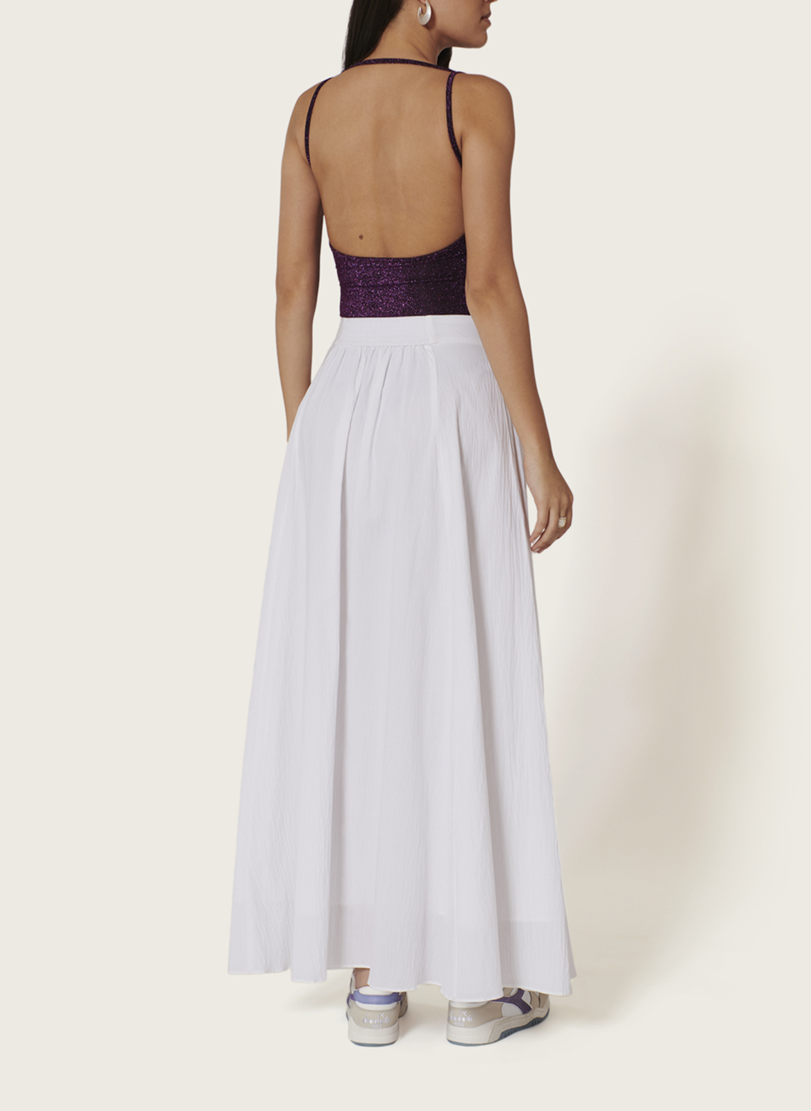 Katoenen midirok Anaïs KARMA KOMA Wit