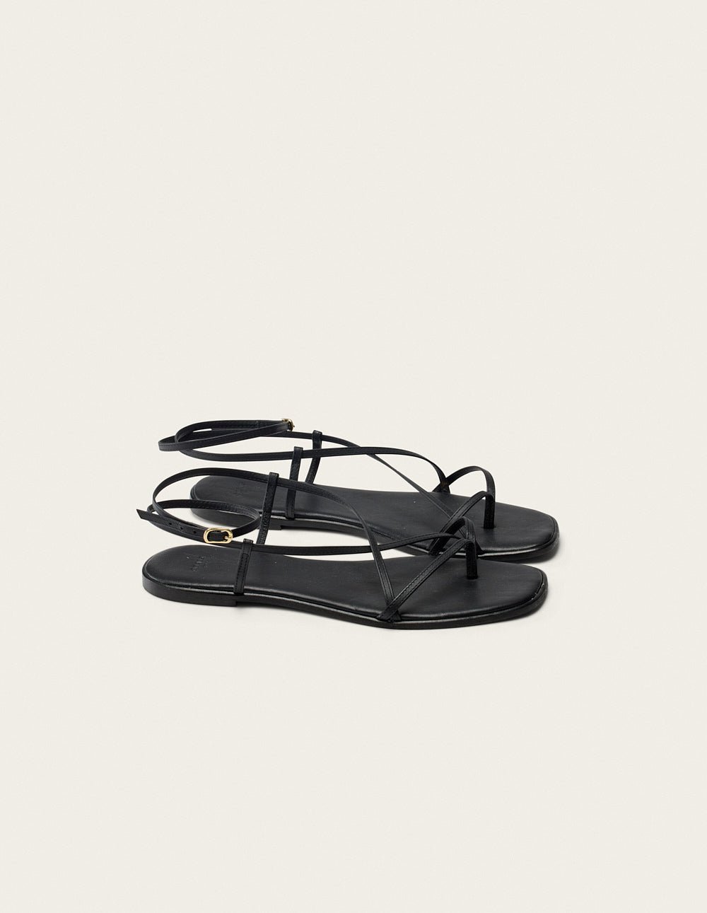 Faux leather sandals ODAJE EX. M.MOUSTACHE Black
