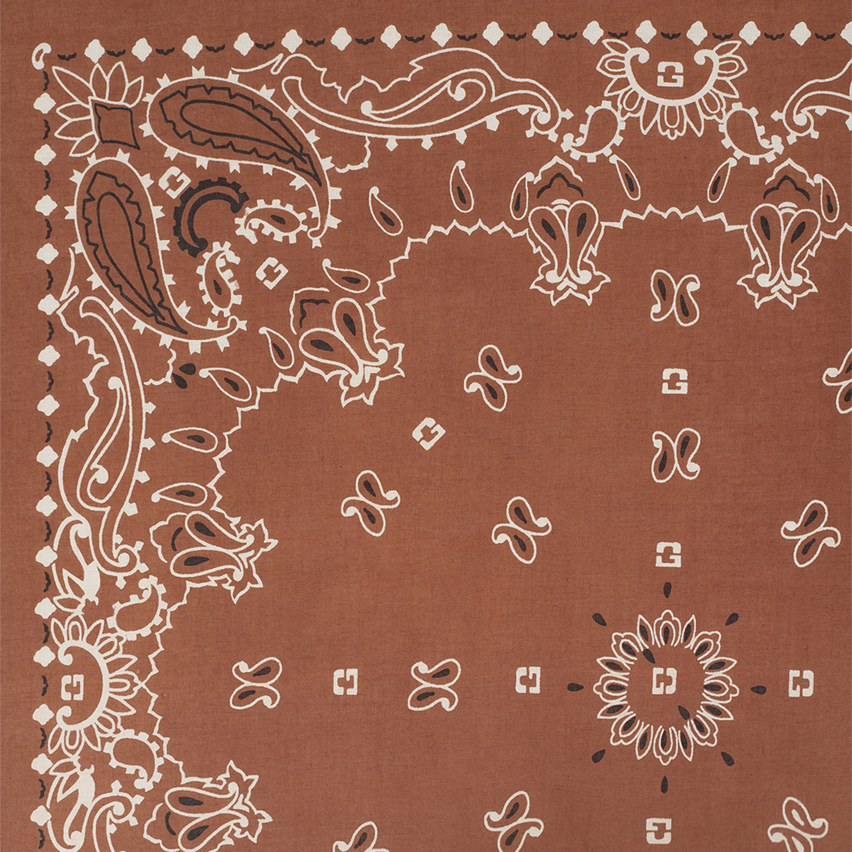 Bedrucktes Baumwoll-Bandana GERARD DAREL Braun