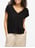 Straight top in mixed recycled fibers VILA