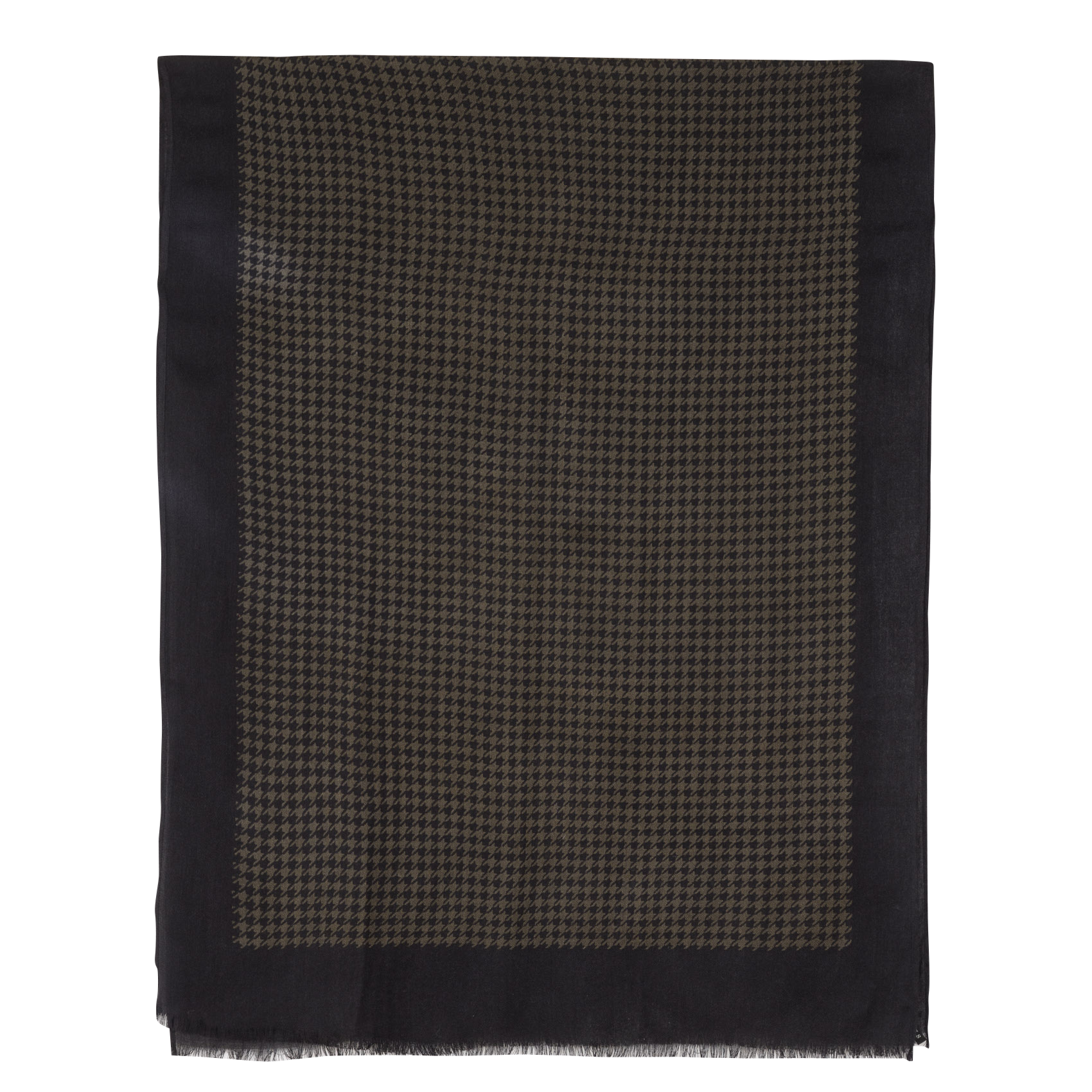 Hahnentrittmuster-Schal IKKS Khaki