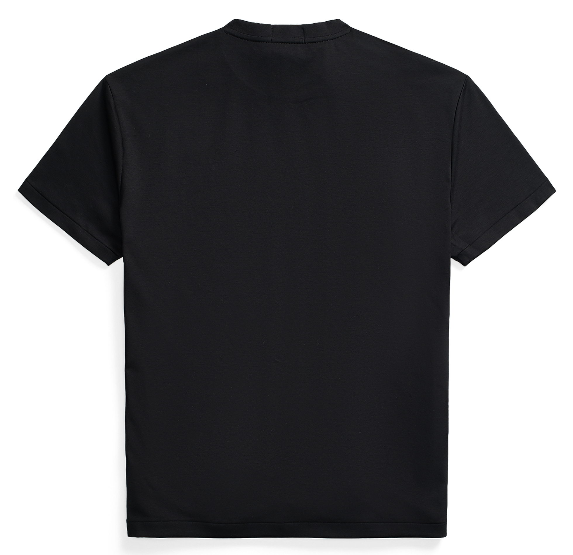 Round-neck slim-fit pima cotton T-shirt with Pony Player POLO RALPH LAUREN Black