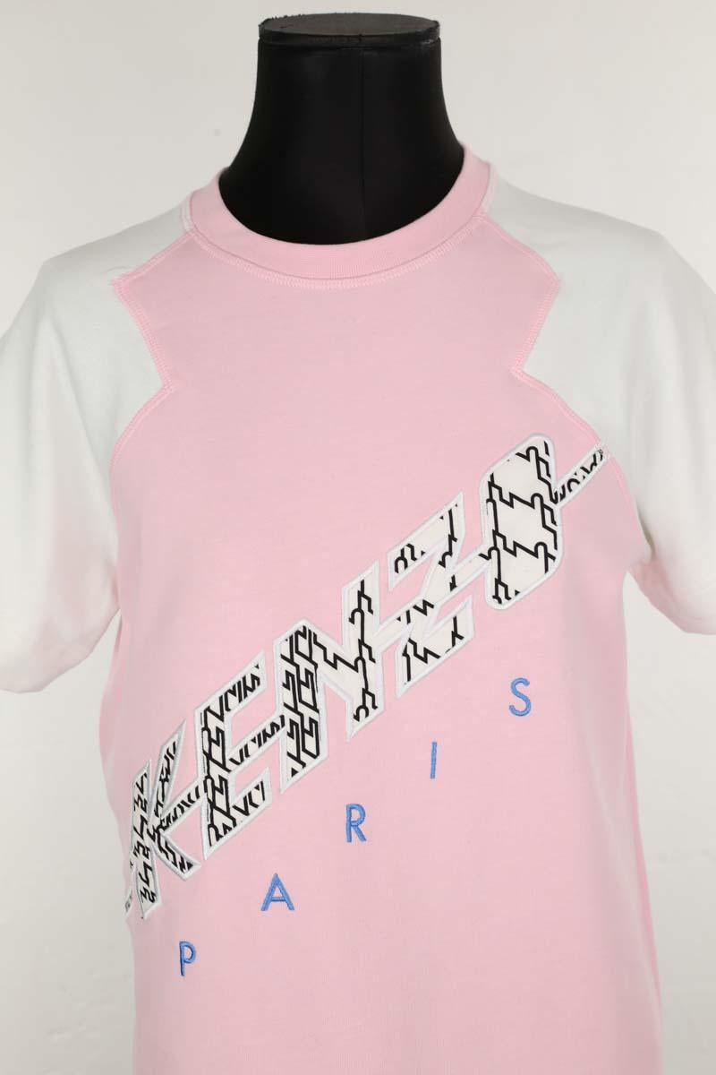 Cotton dress KENZO - SECONDE MAIN Pink