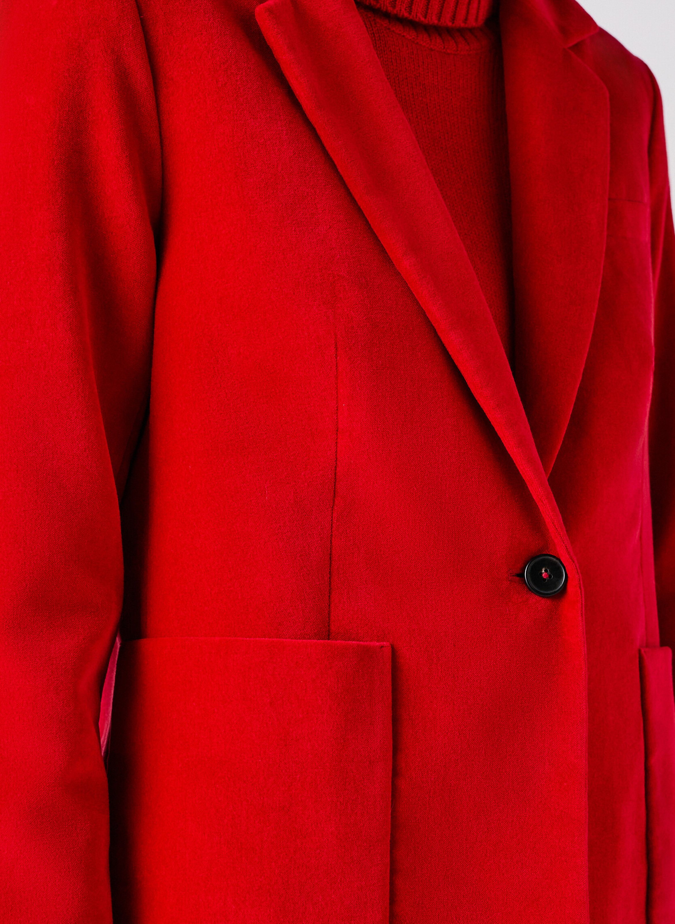 Cotton blazer CAROLL Red