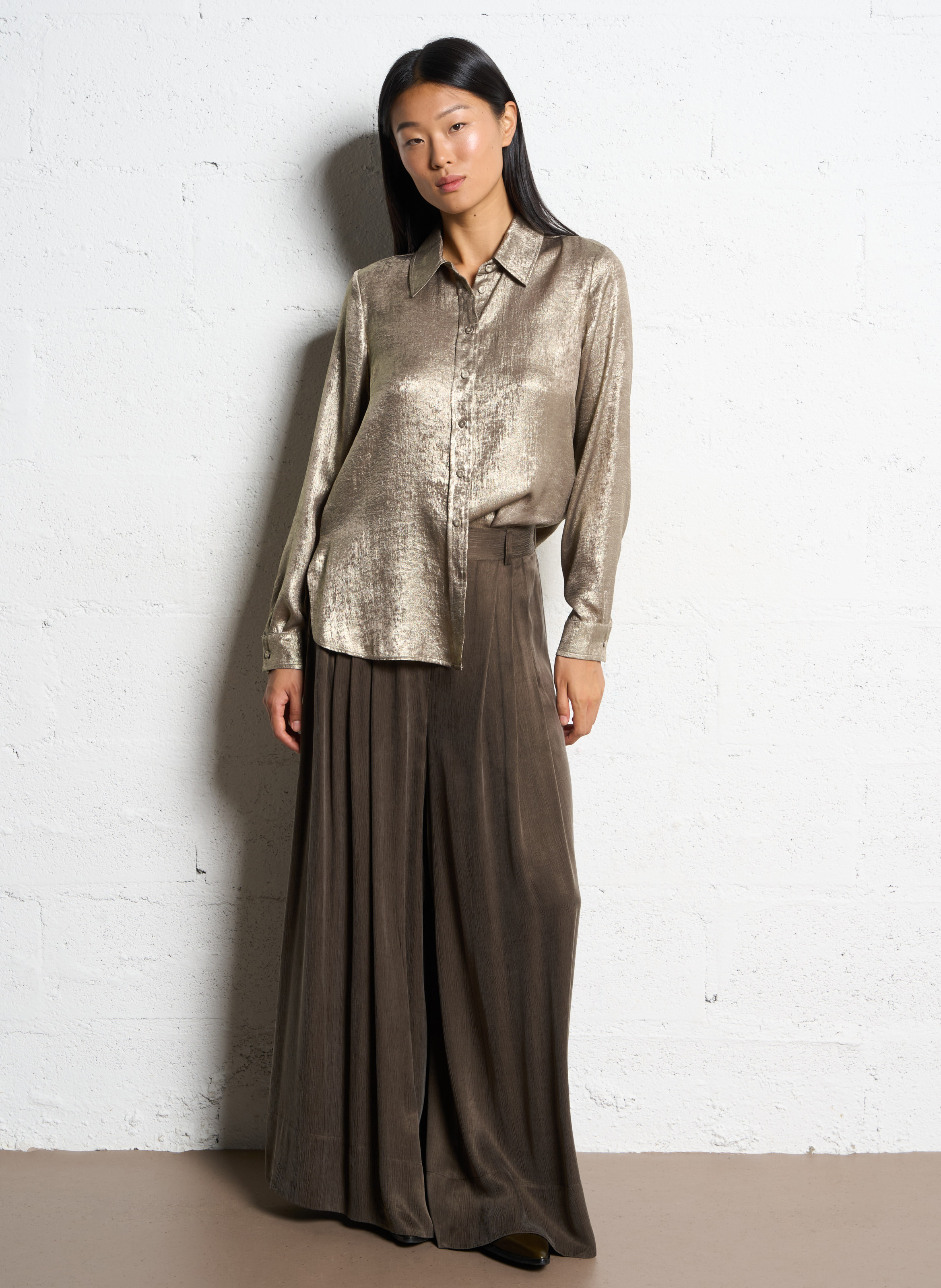 Chemise col classique  MOMONI Doré