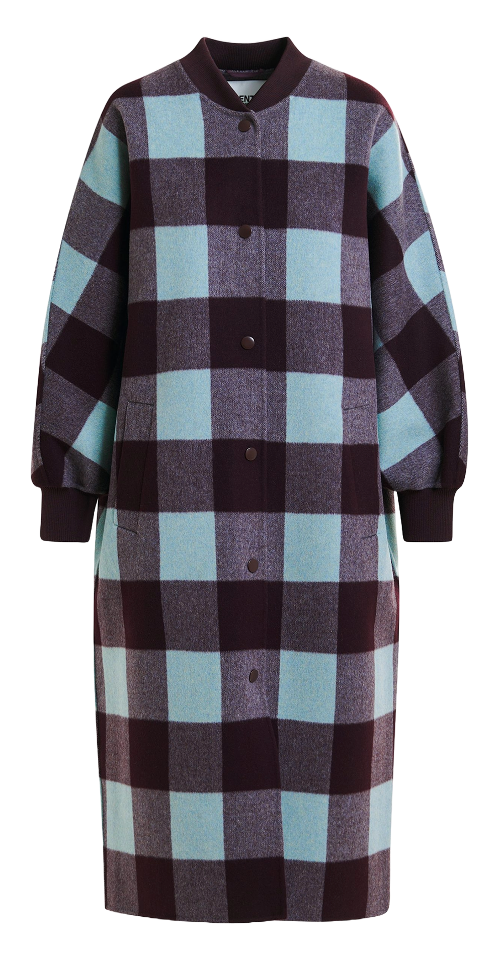 Manteau col teddy en laine  ESSENTIEL ANTWERP Marron