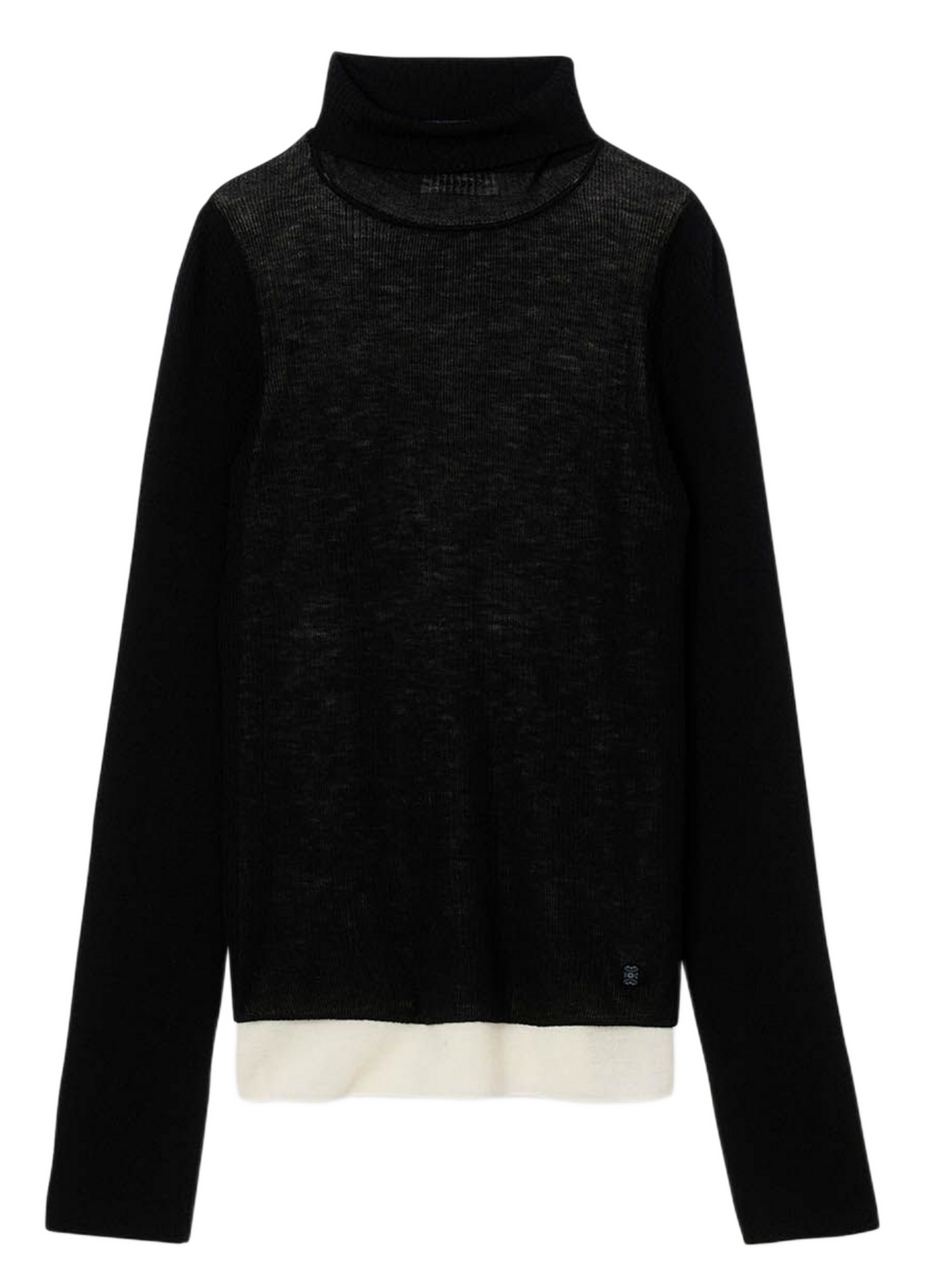 Roll-neck wool sweater SANDRO Black