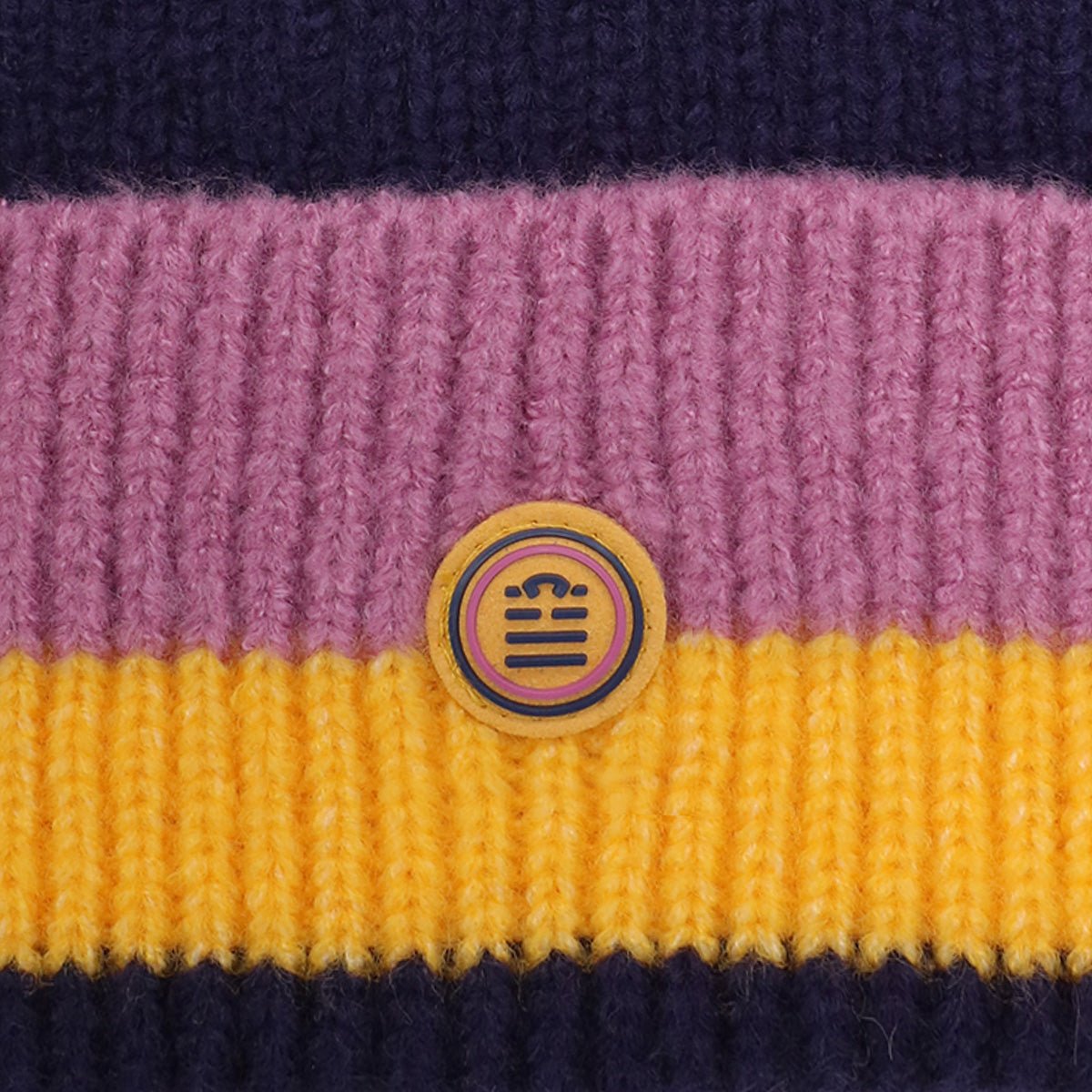 Striped reversible beanie SERGE BLANCO Purple
